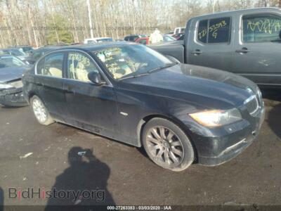 2007 BMW 335 XI, черный — VIN WBAVD53577A008564, IAAI