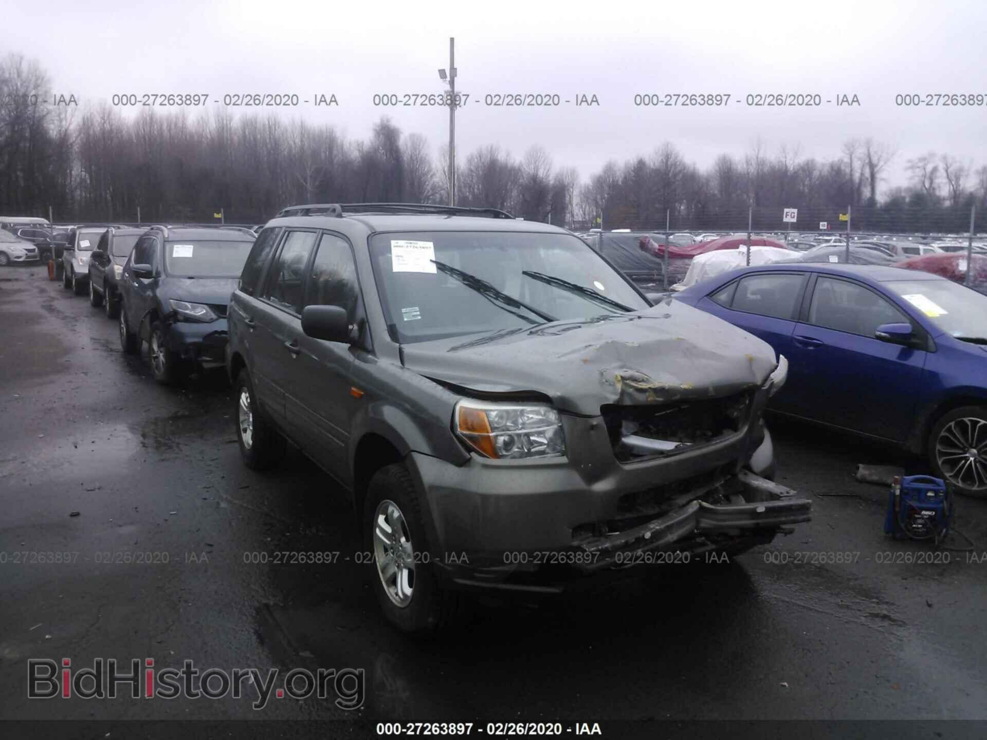 Photo 5FNYF18177B022514 - HONDA PILOT 2007