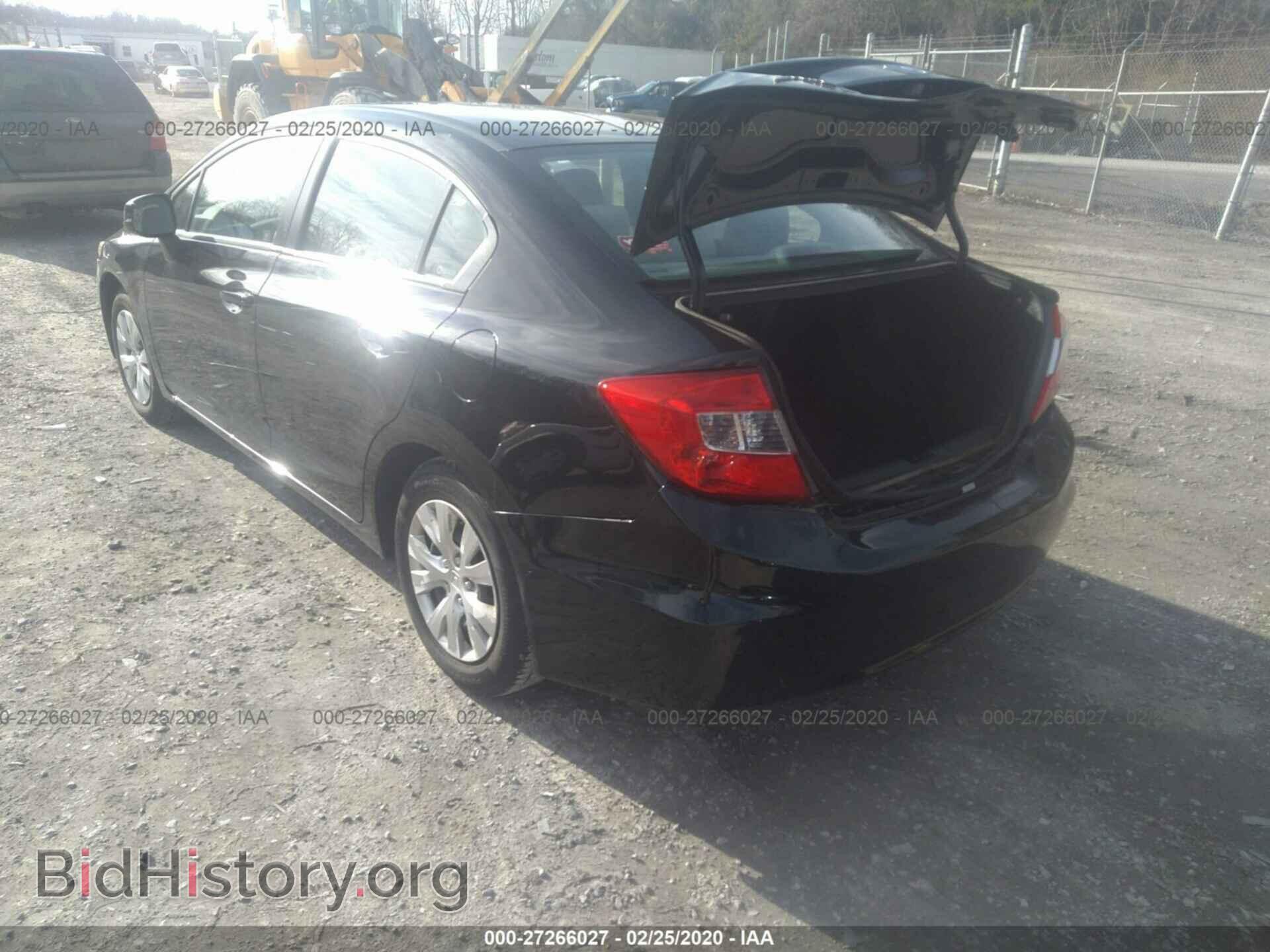 2012 HONDA CIVIC - VIN: 2HGFB2F53CH329375 - Фото 3