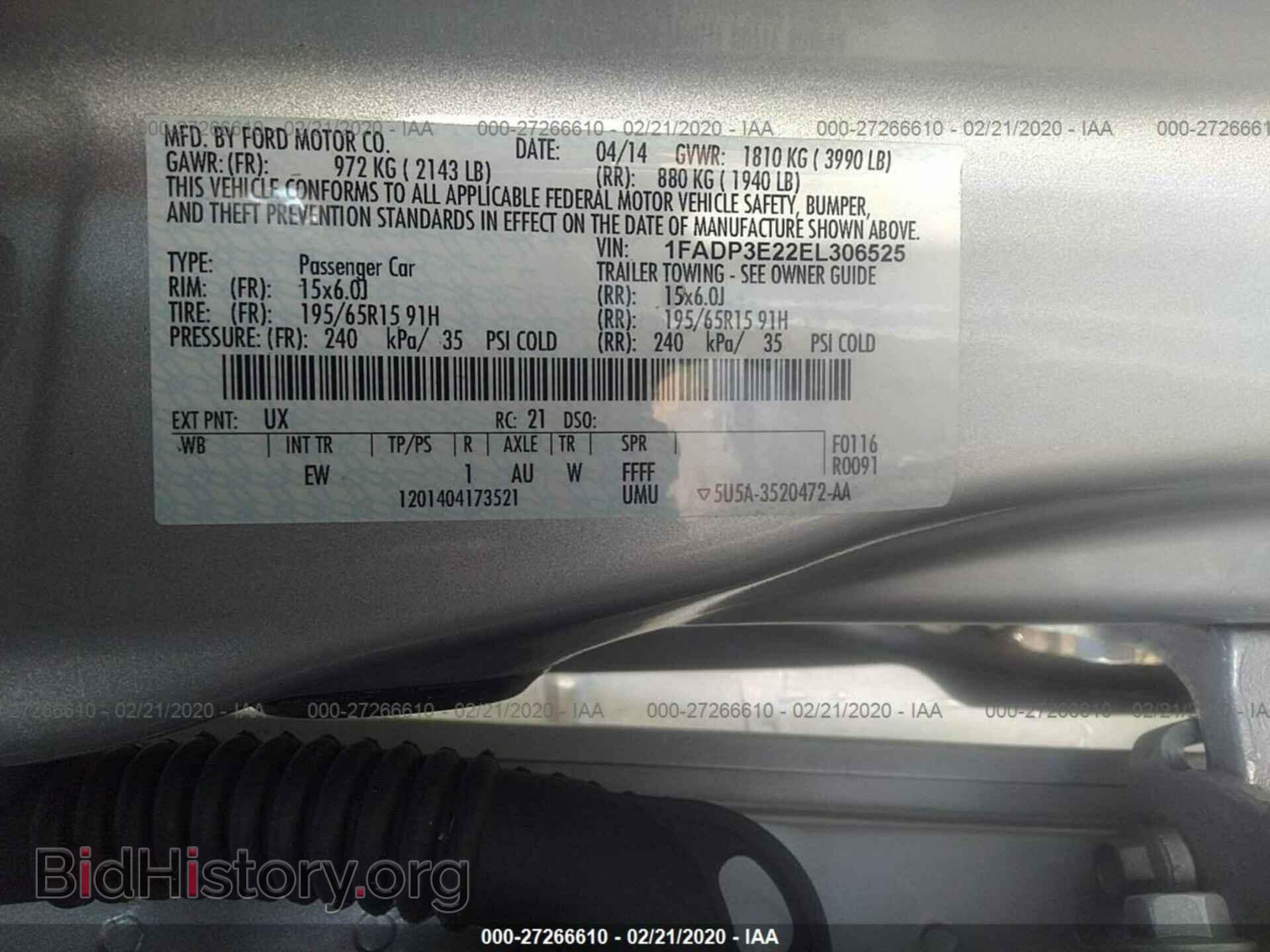 2014 FORD FOCUS - VIN: 1FADP3E22EL306525 - Photo 9
