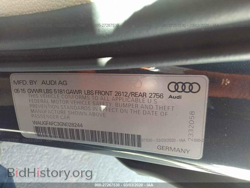 2016 Audi A6 (VIN WAUGFAFC3GN028244) — photo 9 of 11