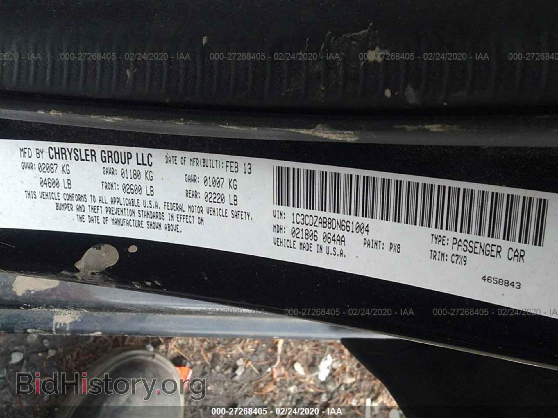 2013 DODGE AVENGER - VIN: 1C3CDZAB8DN661004 - Photo 9