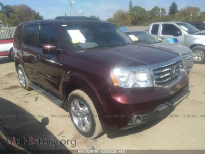 2014 Honda PILOT Exln, бордовый — VIN 5FNYF3H79EB013794, IAAI