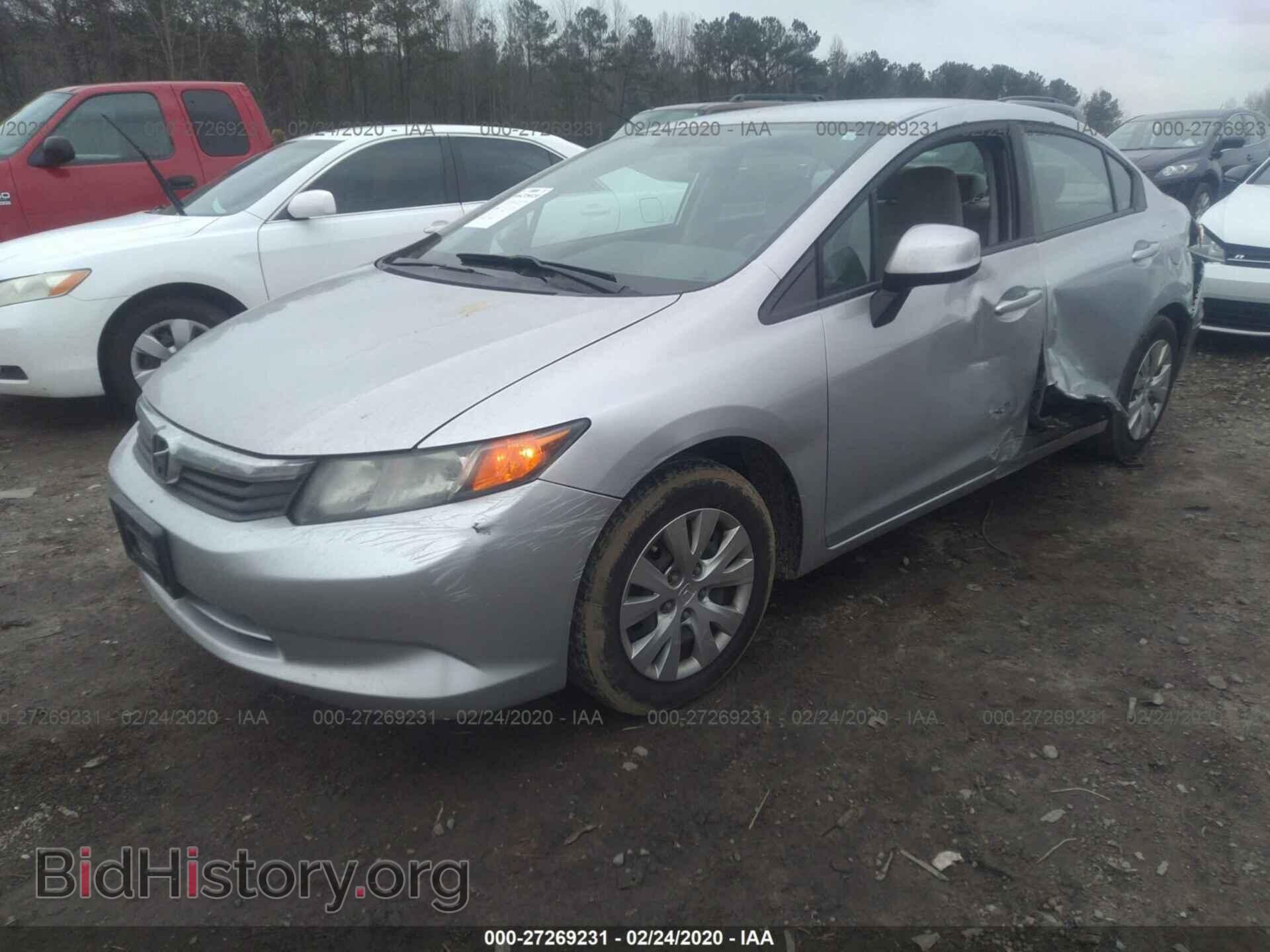 2012 HONDA CIVIC - VIN: 2HGFB2F54CH305392 - Фото 2