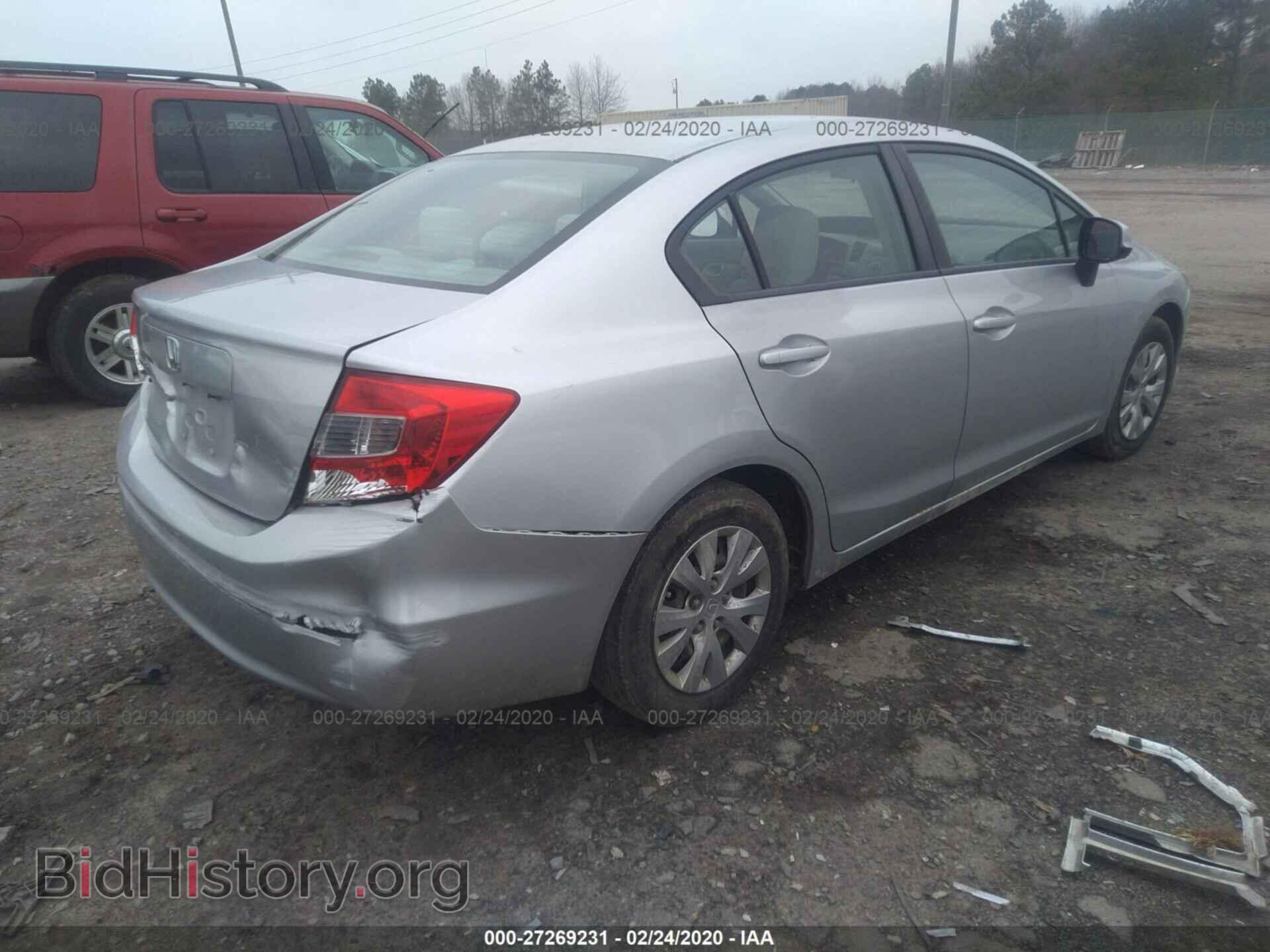 2012 HONDA CIVIC - VIN: 2HGFB2F54CH305392 - Фото 4