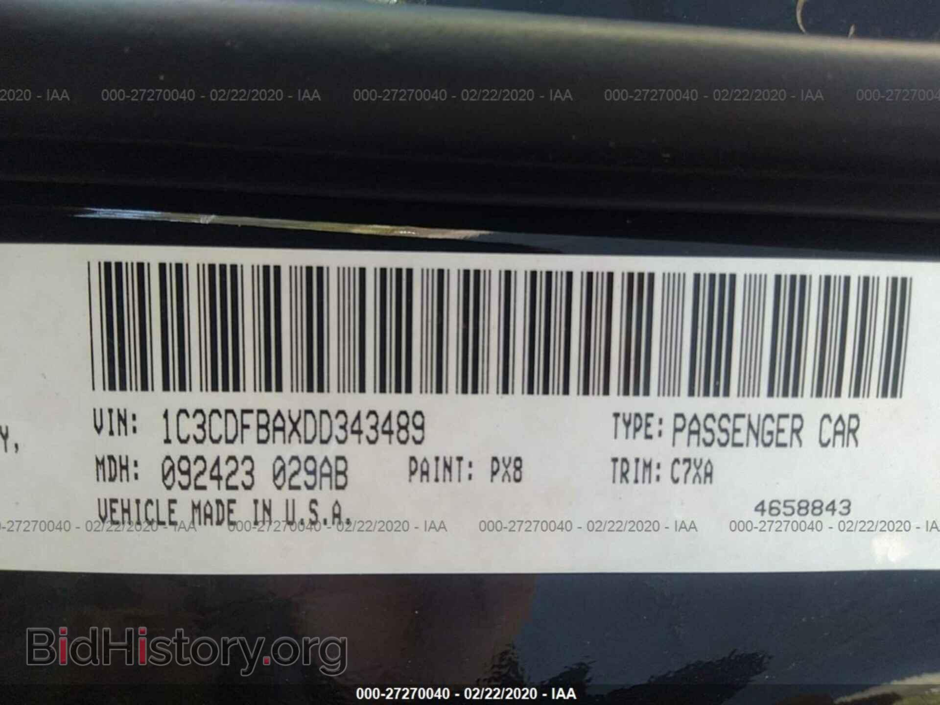 2013 DODGE DART - VIN: 1C3CDFBAXDD343489 - Фото 9
