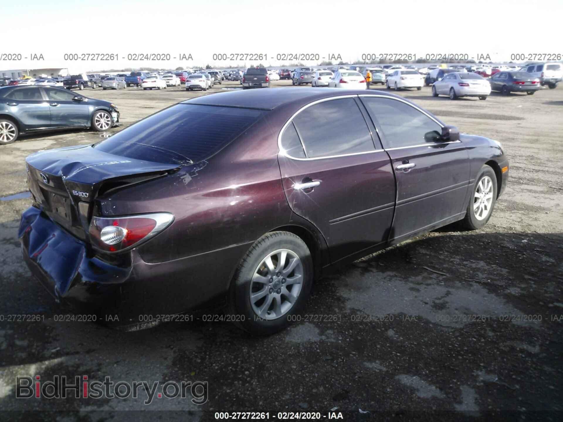 2003 LEXUS ES - VIN: JTHBF30G030090372 - Фото 4