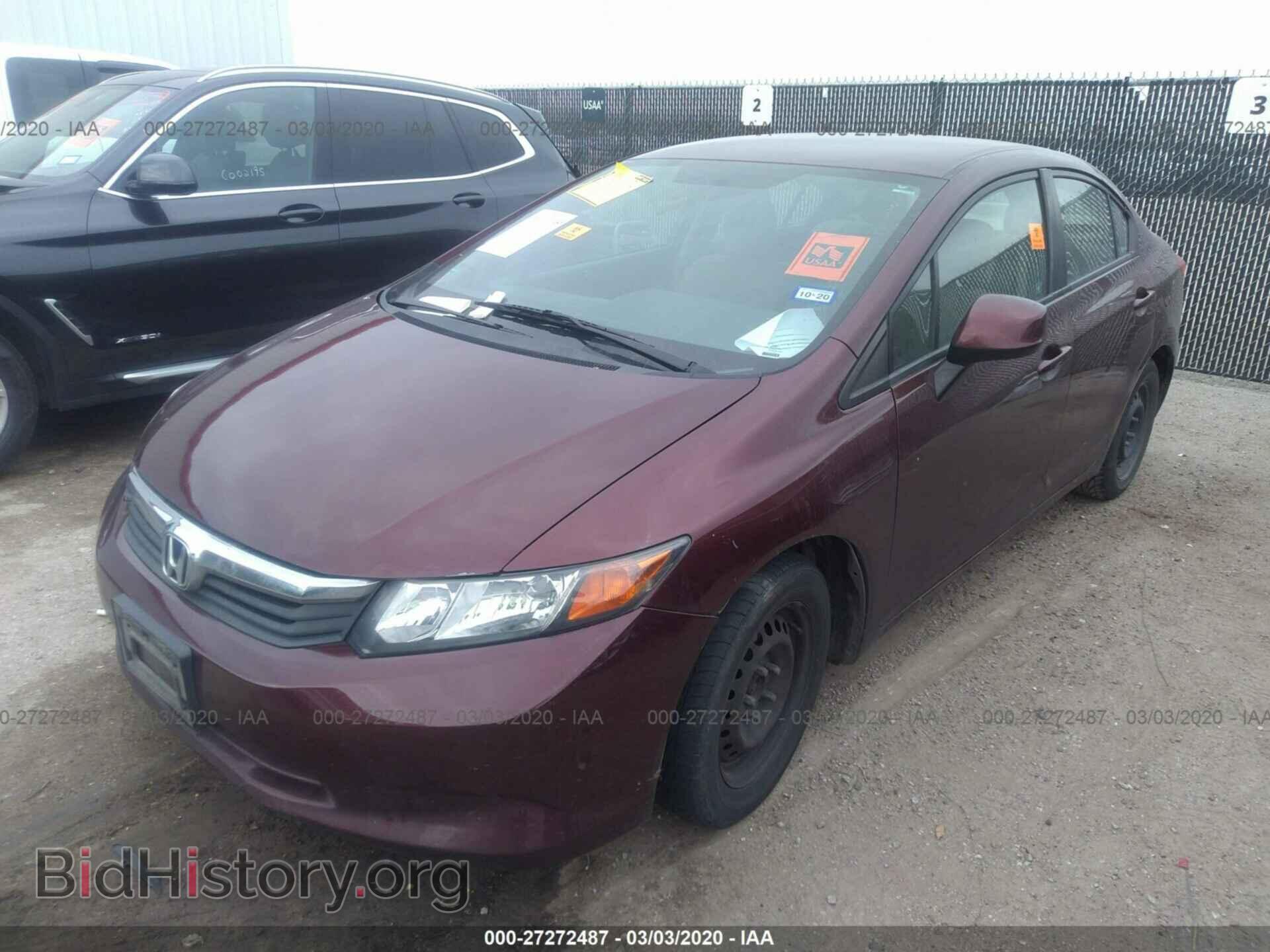2012 HONDA CIVIC SDN - VIN: 19XFB2F55CE033025 - Фото 2