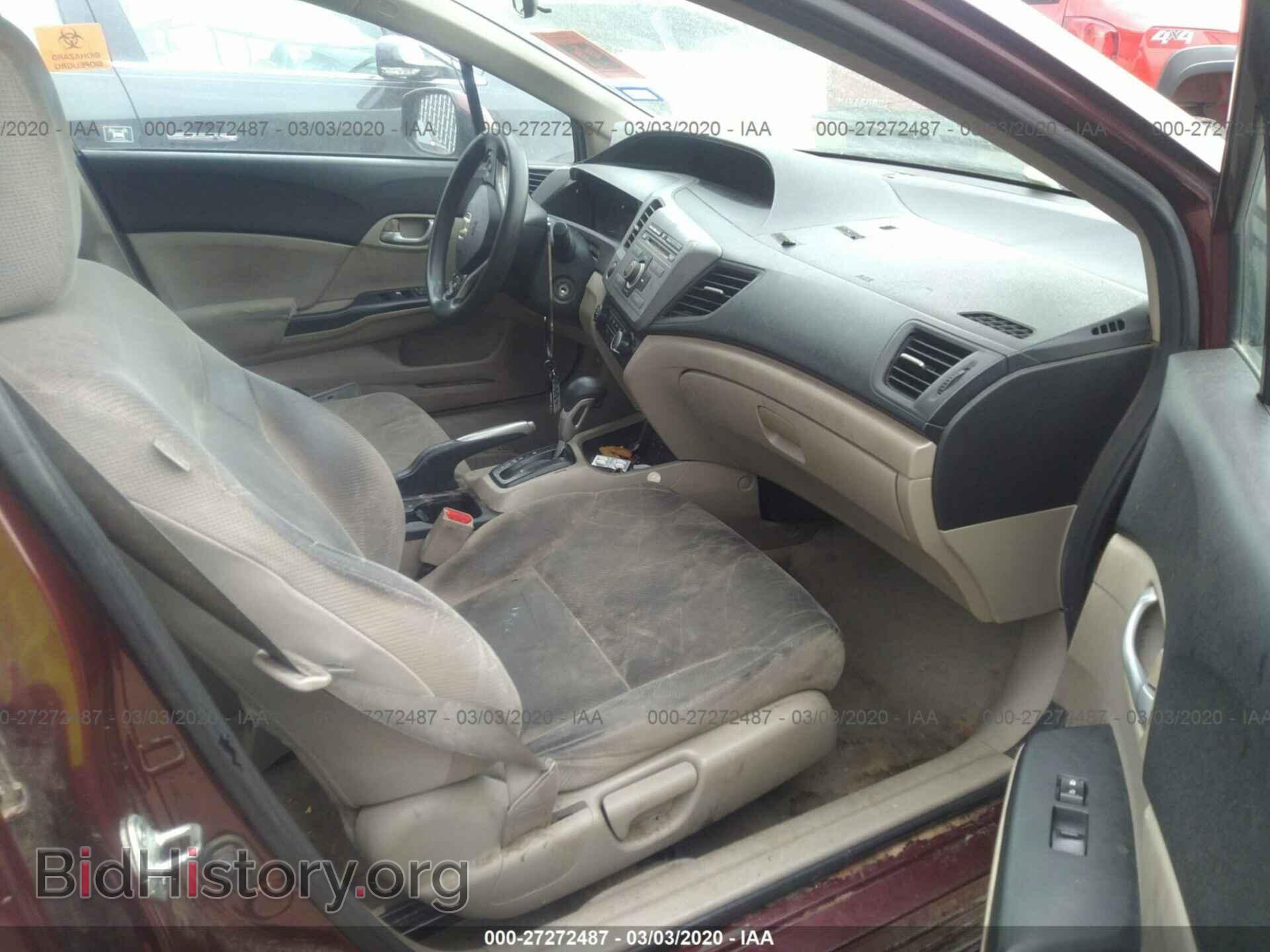 2012 HONDA CIVIC SDN - VIN: 19XFB2F55CE033025 - Фото 5