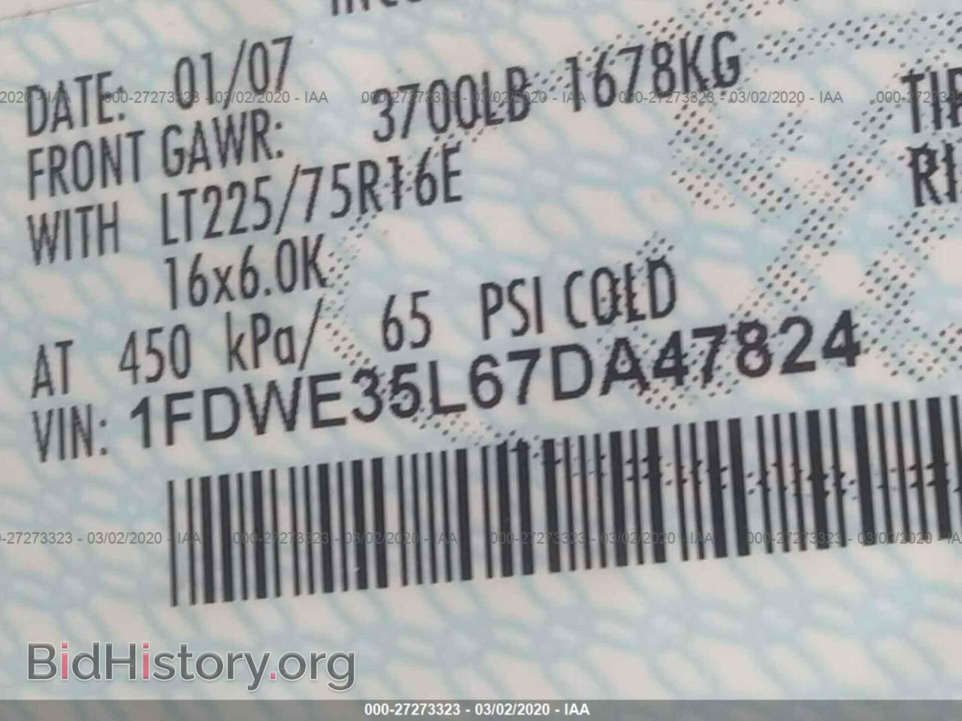 2007 FORD ECONOLINE - VIN: 1FDWE35L67DA47824 - Фото 9