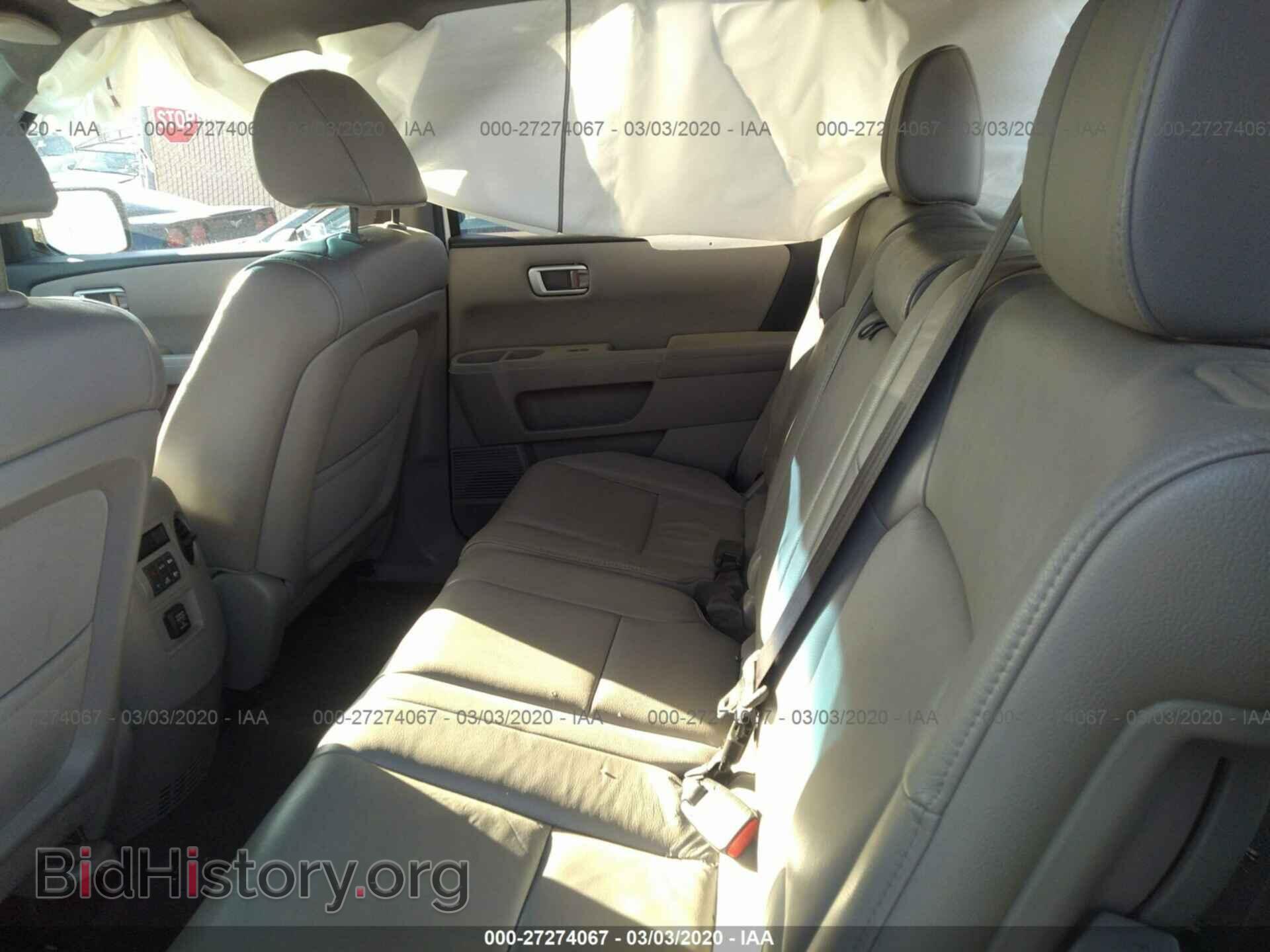 2012 HONDA PILOT - VIN: 5FNYF3H59CB010728 - Фото 8