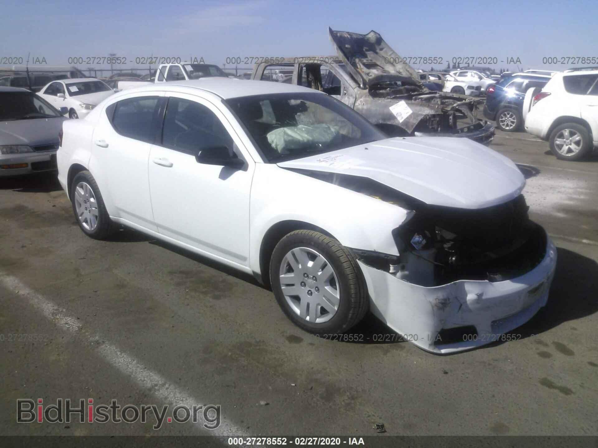 Photo 1C3CDZAB8DN589687 - DODGE AVENGER 2013