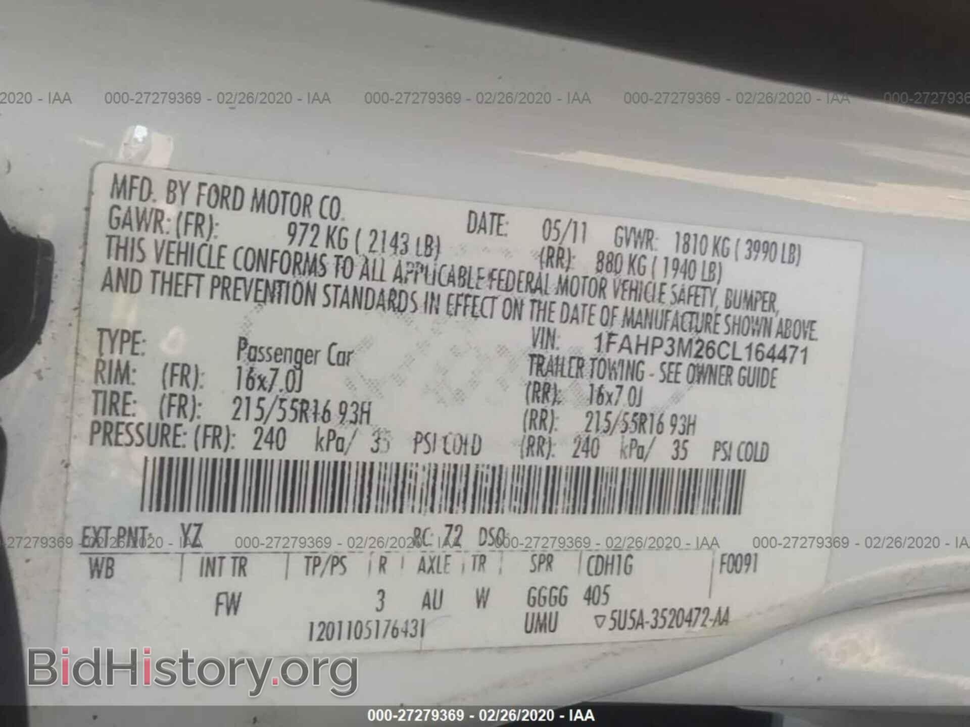 2012 FORD FOCUS - VIN: 1FAHP3M26CL164471 - Photo 9
