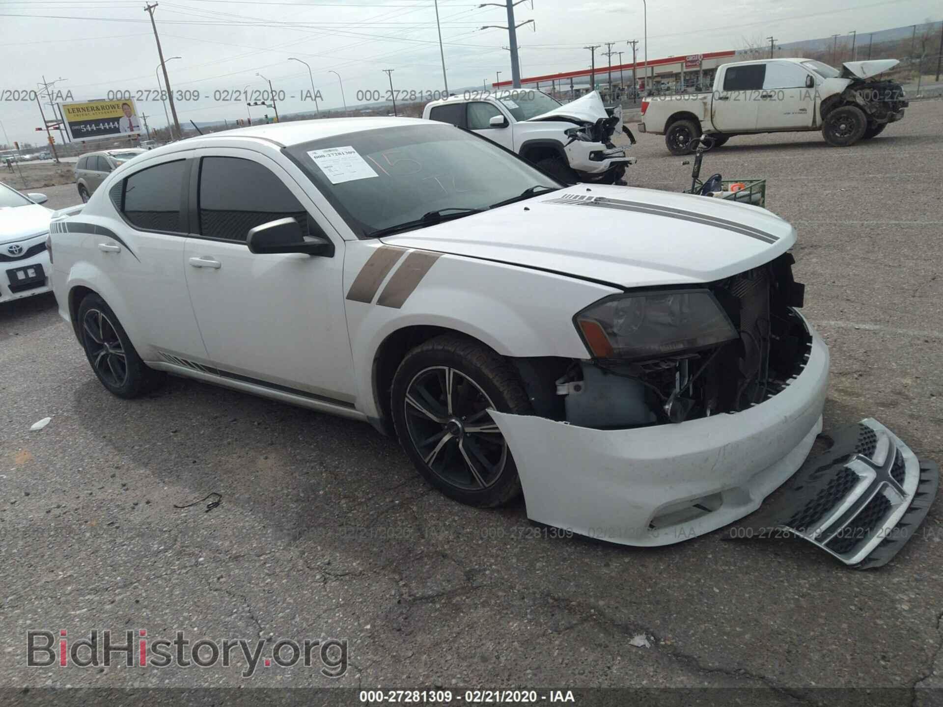 Фотография 1C3CDZAG3CN256159 - DODGE AVENGER 2012