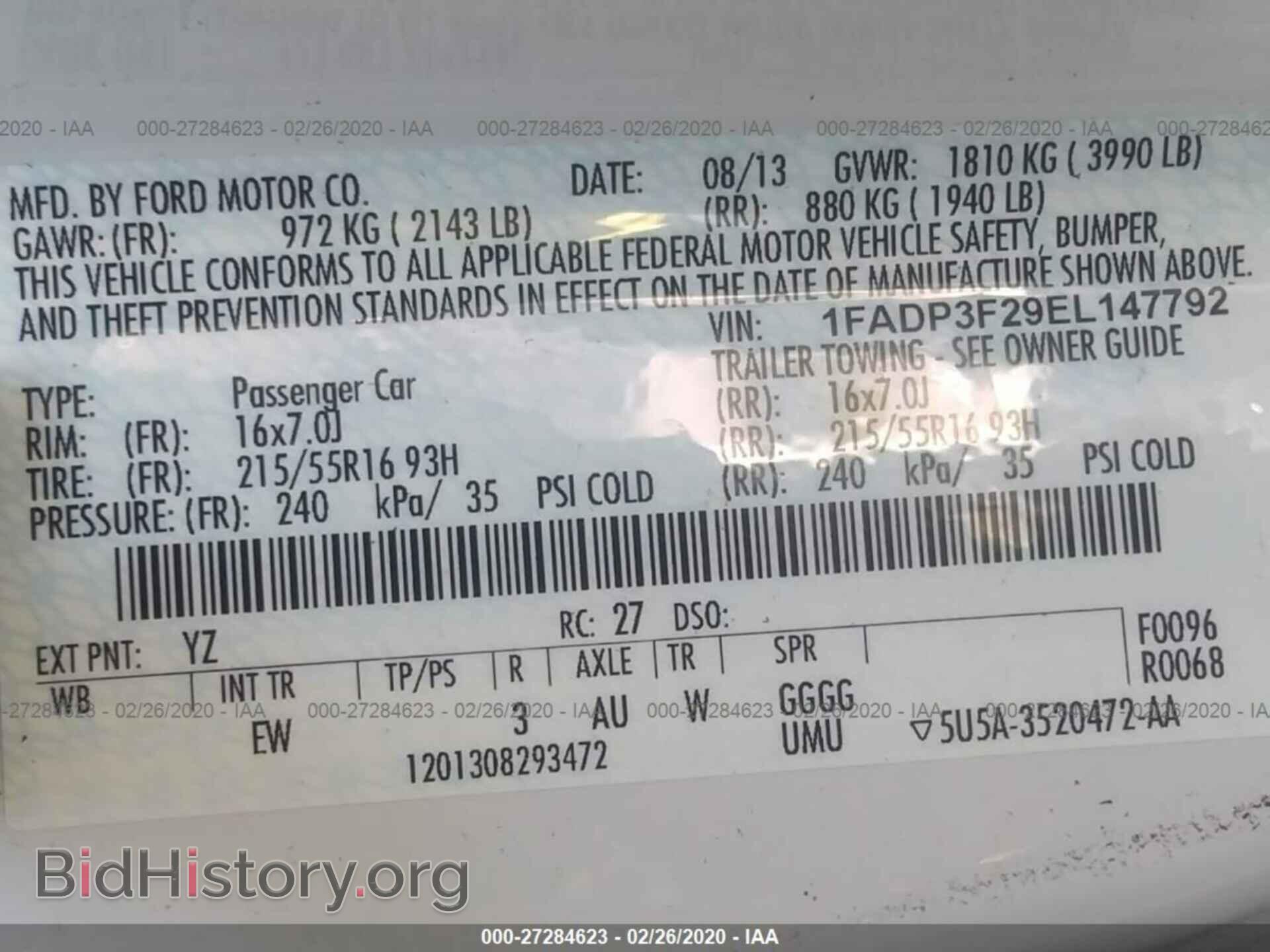 2014 FORD FOCUS - VIN: 1FADP3F29EL147792 - Photo 9