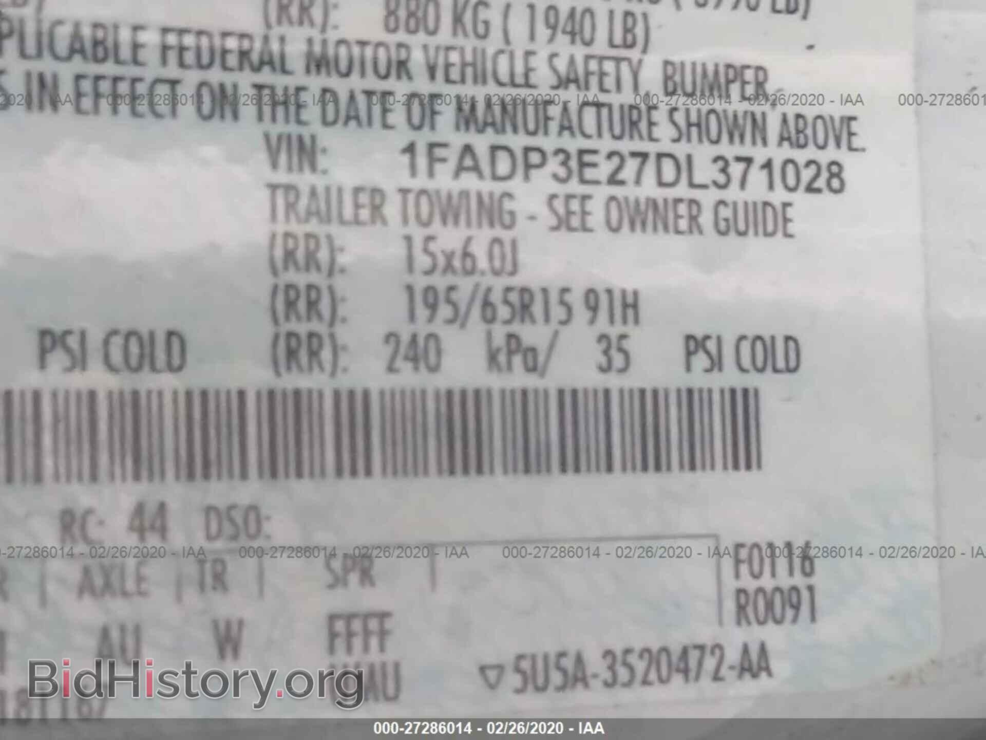 2013 FORD FOCUS - VIN: 1FADP3E27DL371028 - Photo 9