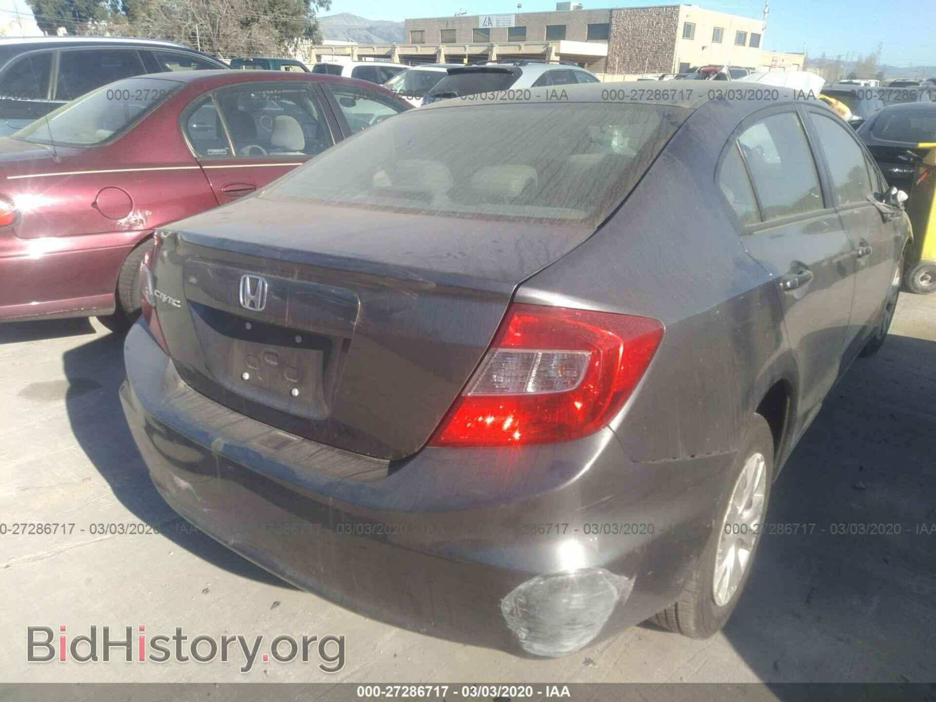 2012 HONDA CIVIC - VIN: 19XFB2F54CE382841 - Фото 4