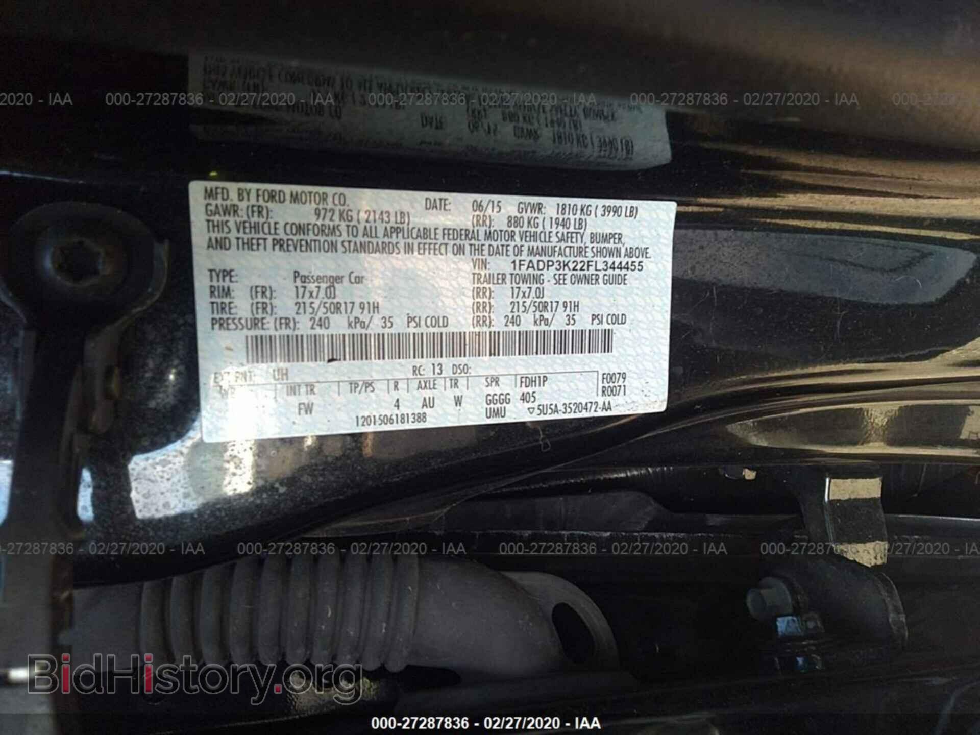 2015 FORD FOCUS - VIN: 1FADP3K22FL344455 - Photo 9