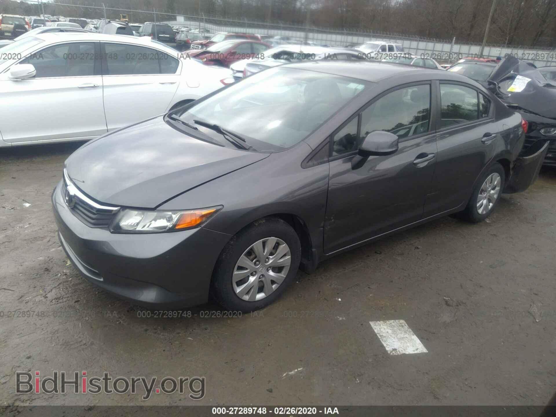 2012 HONDA CIVIC - VIN: 2HGFB2F52CH577116 - Фото 2