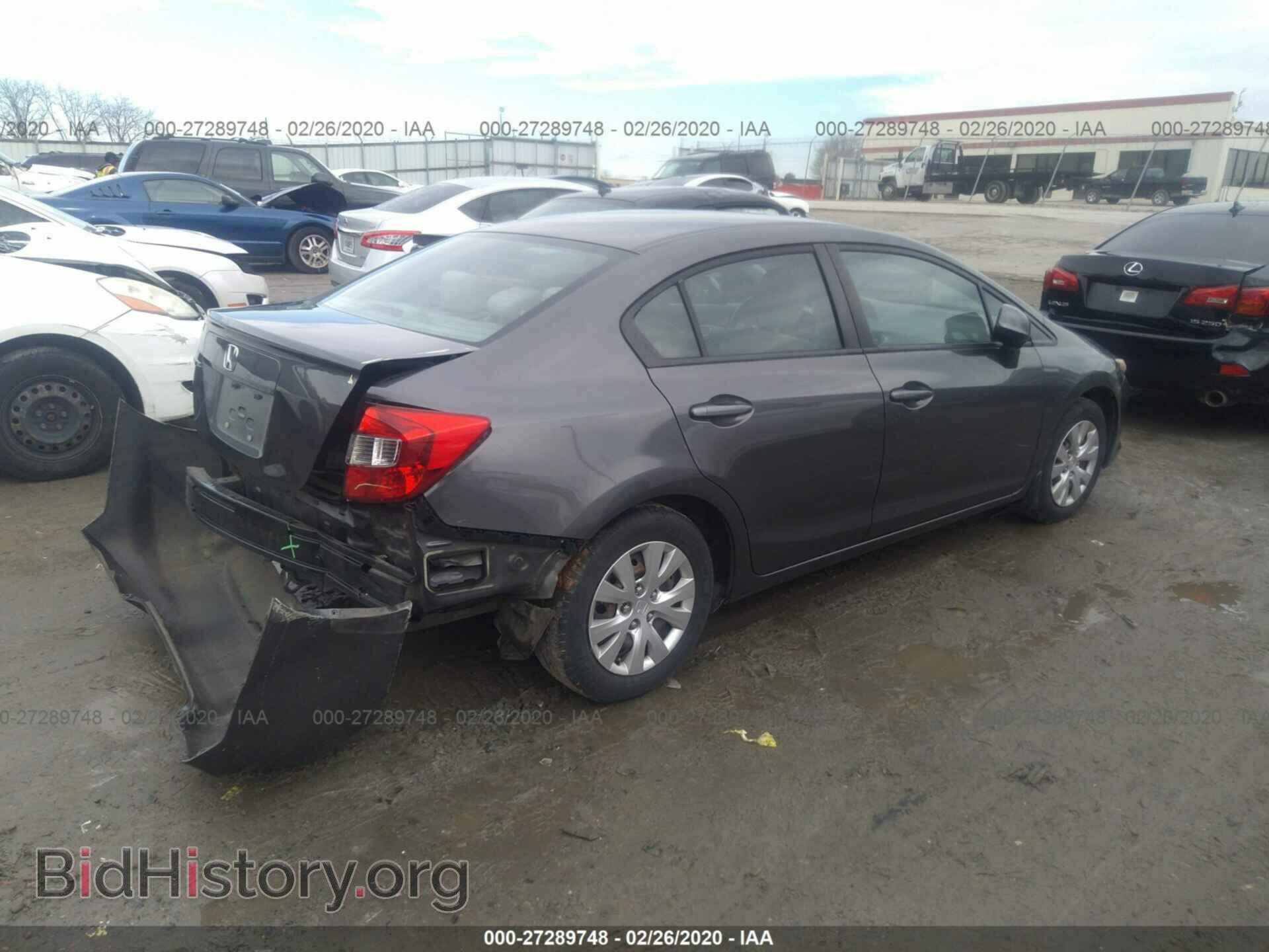 2012 HONDA CIVIC - VIN: 2HGFB2F52CH577116 - Фото 4