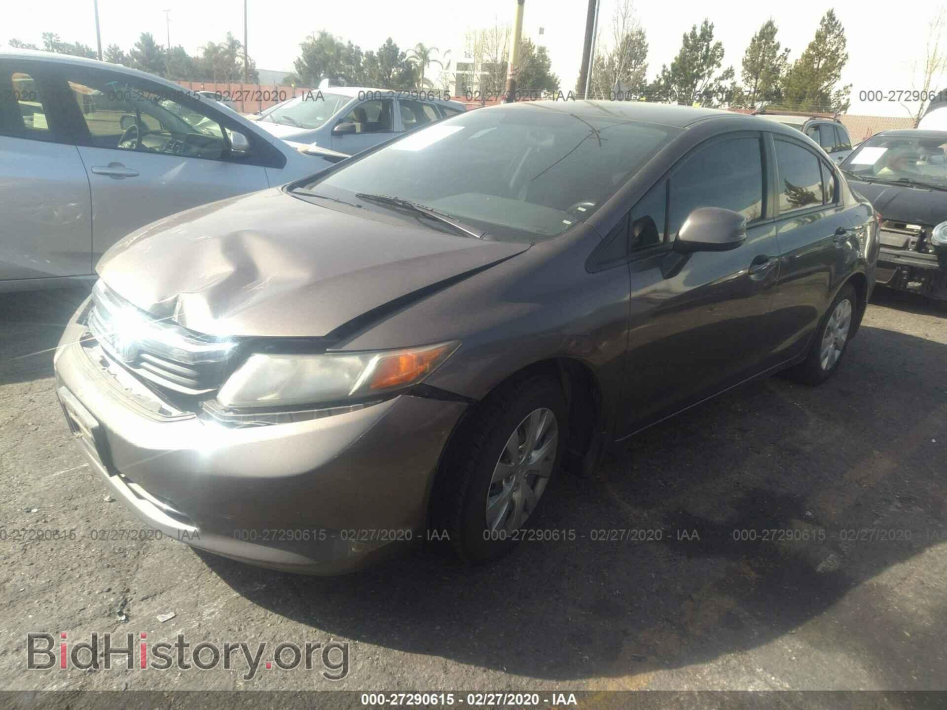 2012 HONDA CIVIC - VIN: 19XFB2F54CE300607 - Фото 2