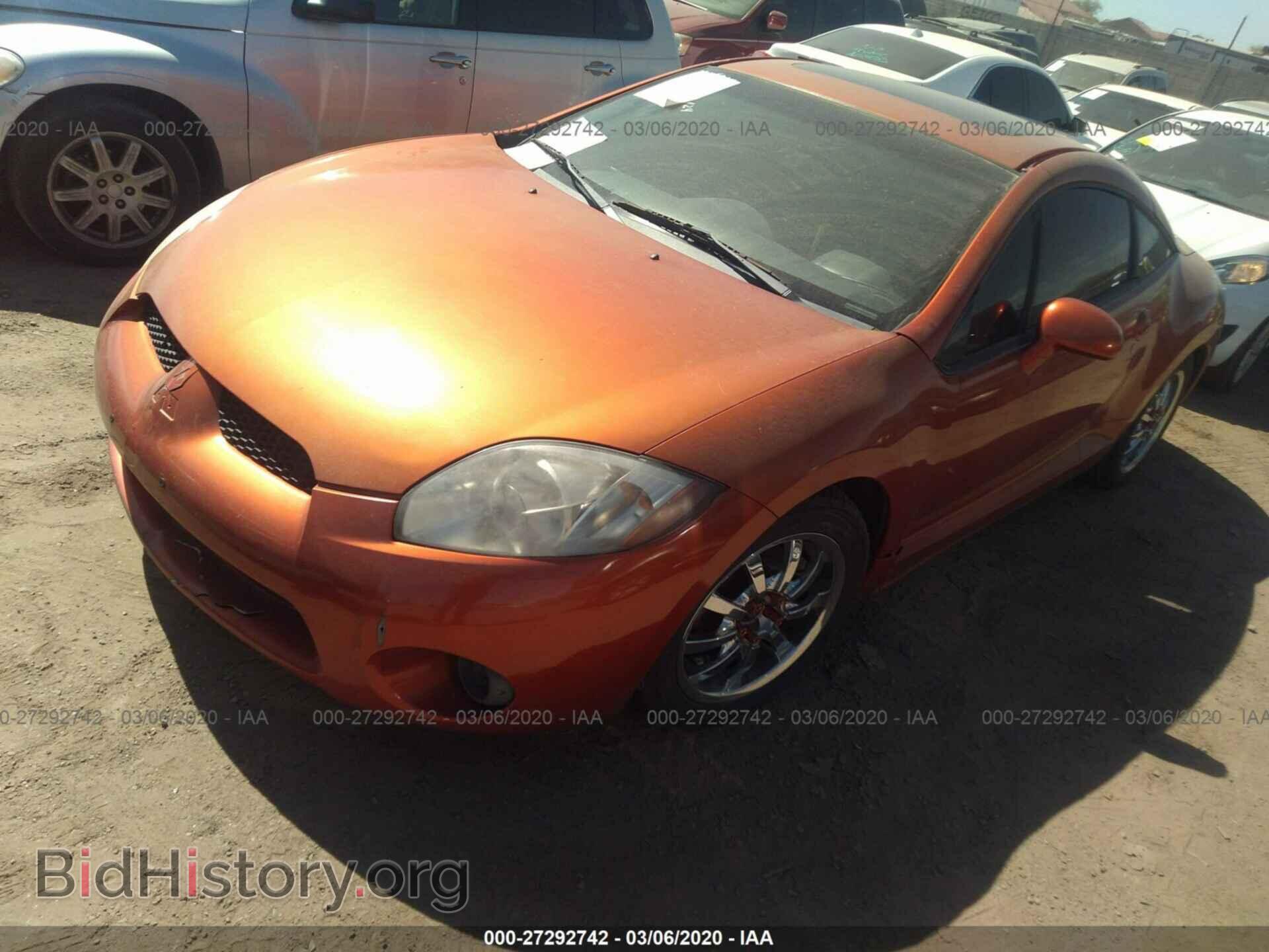 2007 MITSUBISHI ECLIPSE - VIN: 4A3AK64F37E069548 - Фото 2