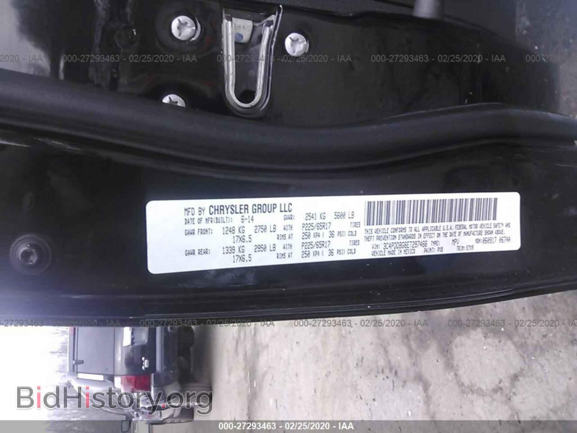 2014 DODGE JOURNEY - VIN: 3C4PDDBG6ET297466 - Фото 9