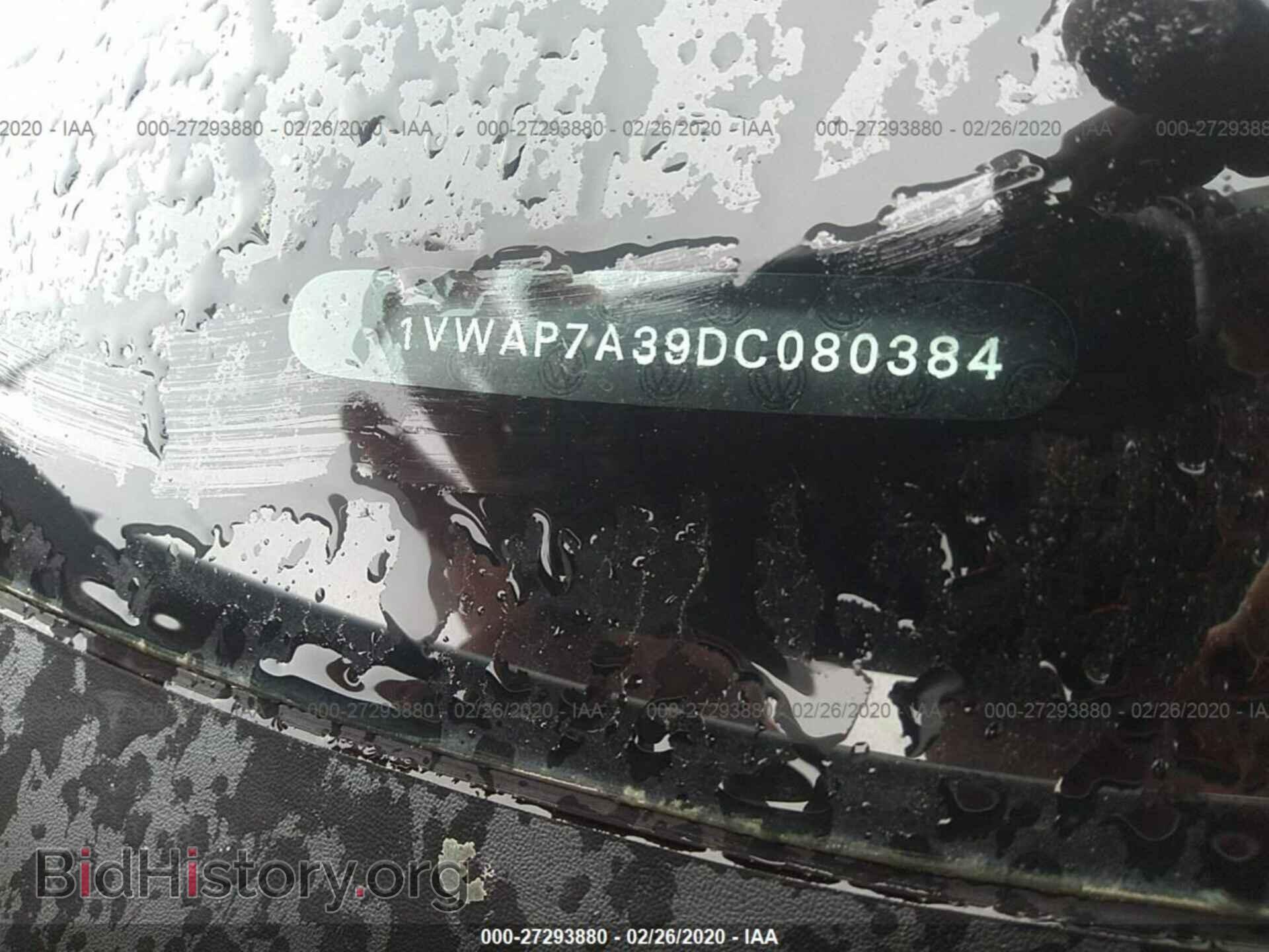 2013 VOLKSWAGEN PASSAT - VIN: 1VWAP7A39DC080384 - Фото 9