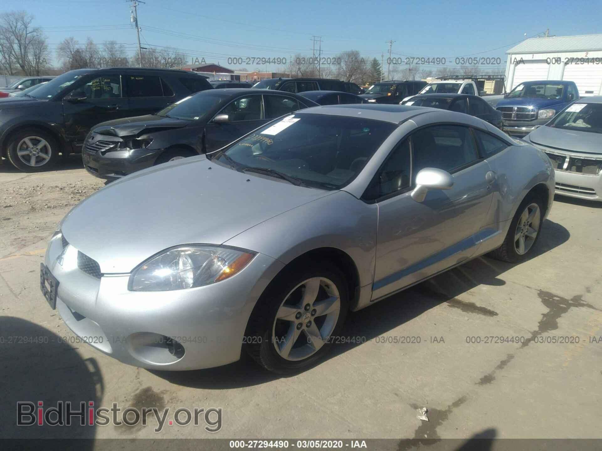 2007 MITSUBISHI ECLIPSE - VIN: 4A3AK24F27E006093 - Фото 2