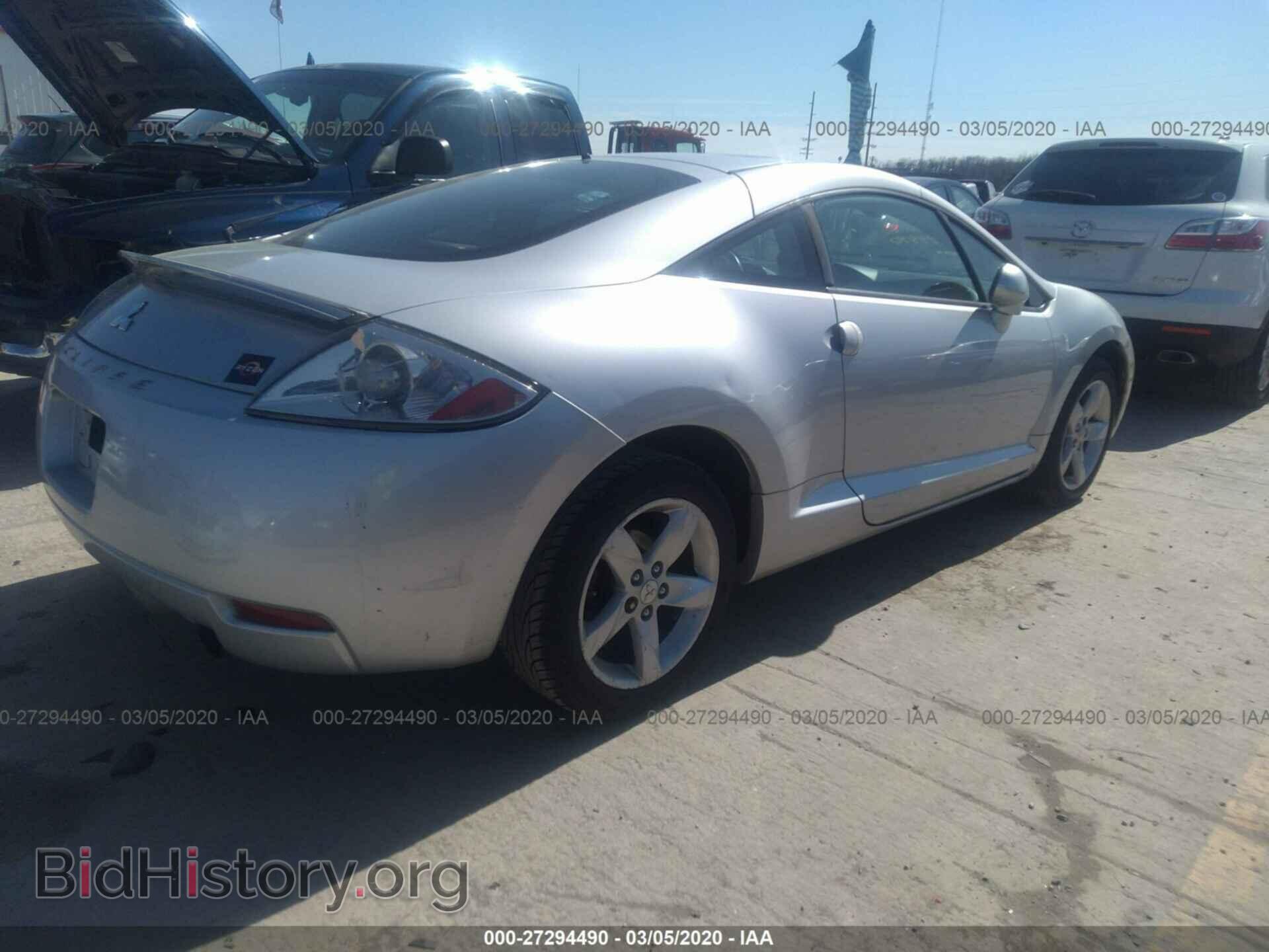 2007 MITSUBISHI ECLIPSE - VIN: 4A3AK24F27E006093 - Фото 4