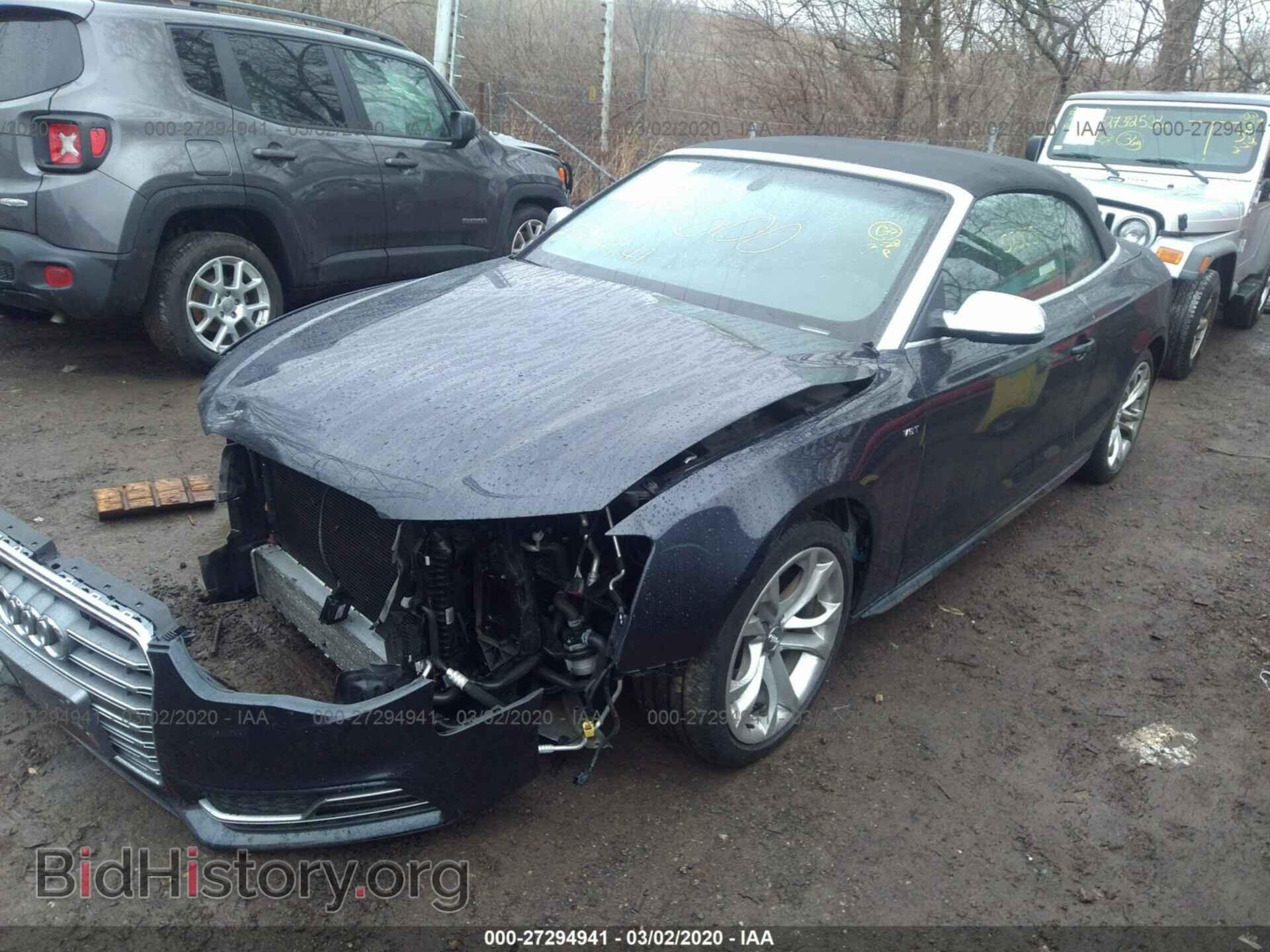 2013 AUDI S5 - VIN: WAUCGAFH6DN012476 - Photo 2