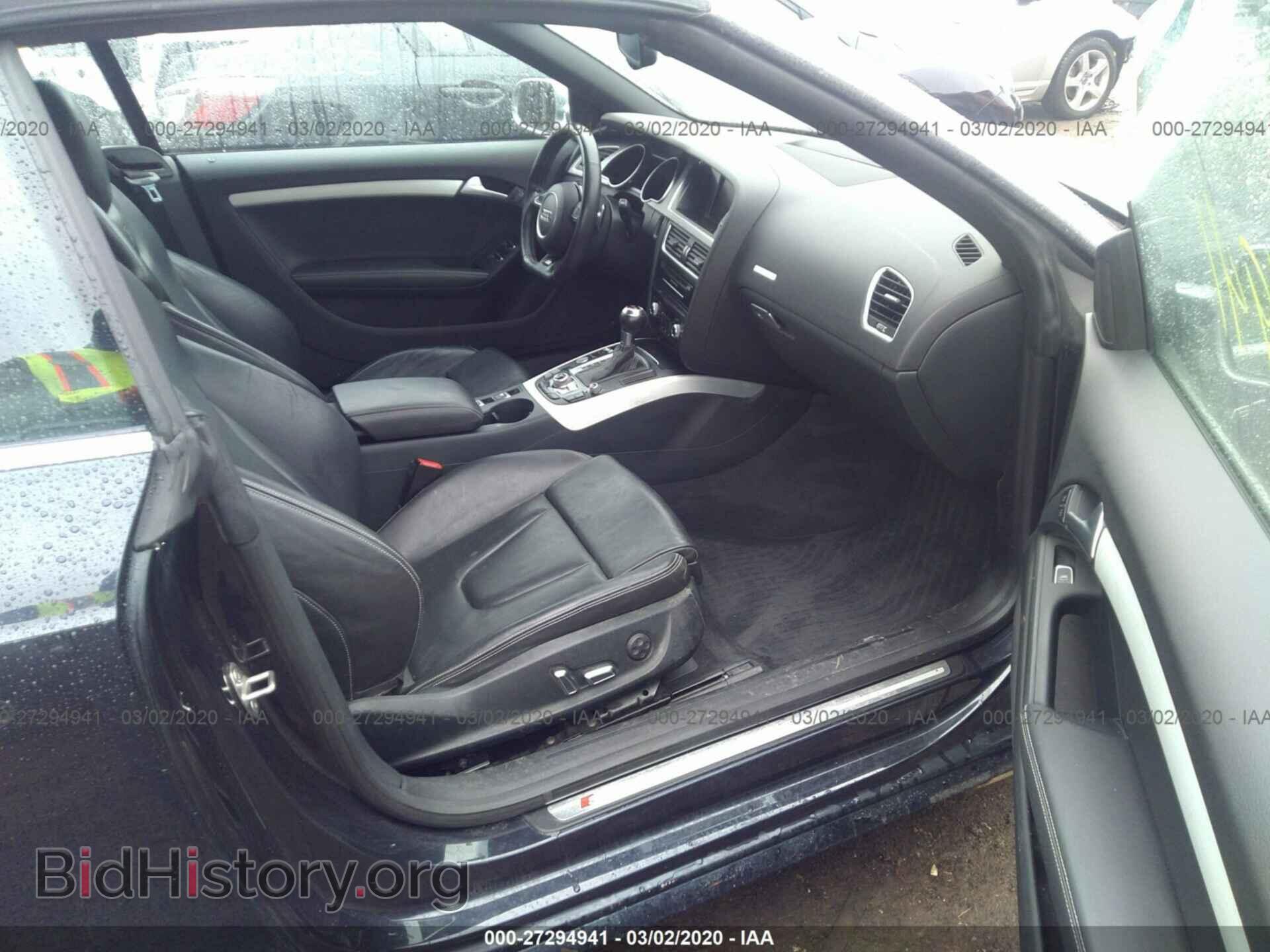 2013 AUDI S5 - VIN: WAUCGAFH6DN012476 - Photo 5