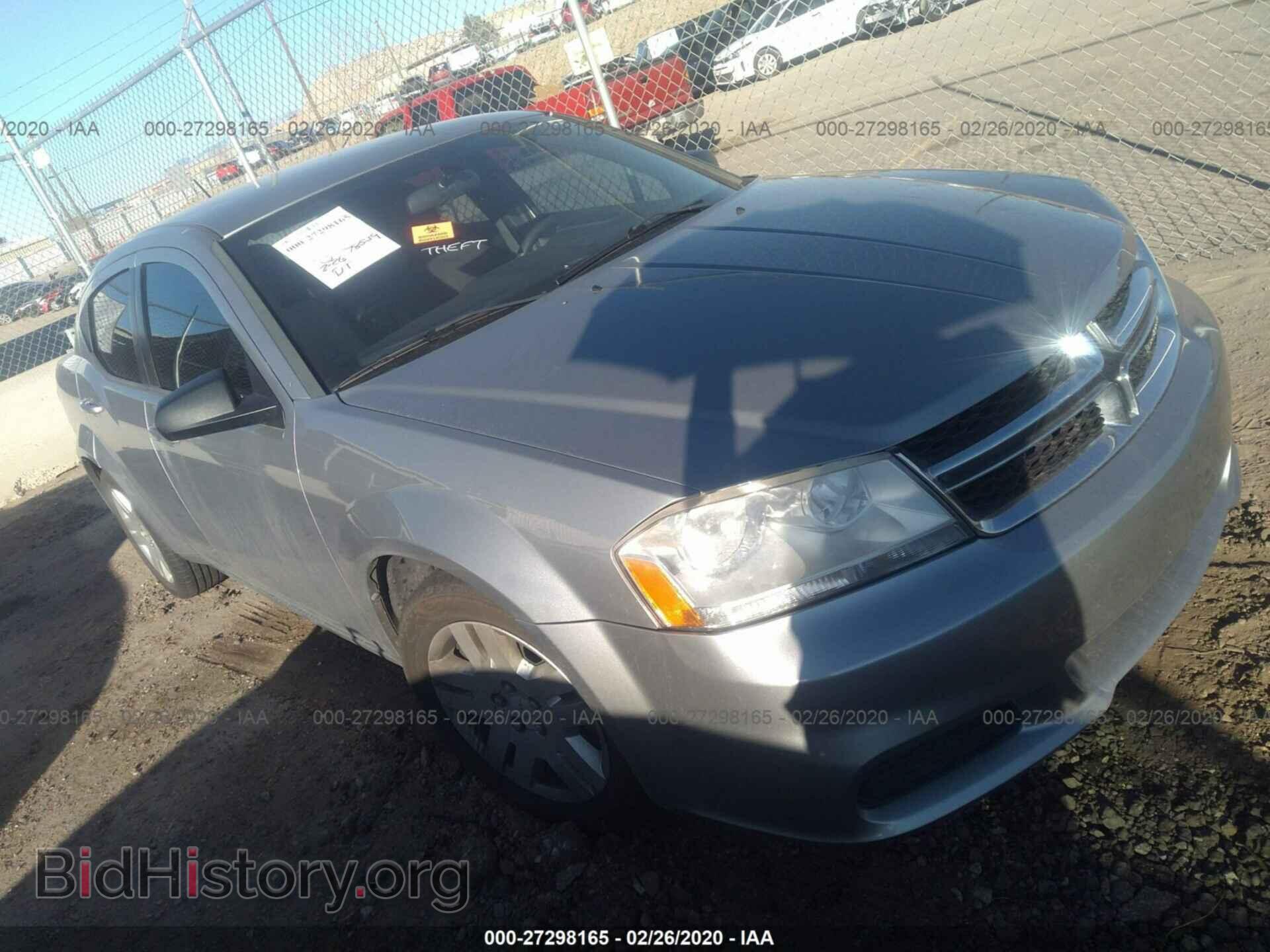 Фотография 1C3CDZAB1DN628667 - DODGE AVENGER 2013