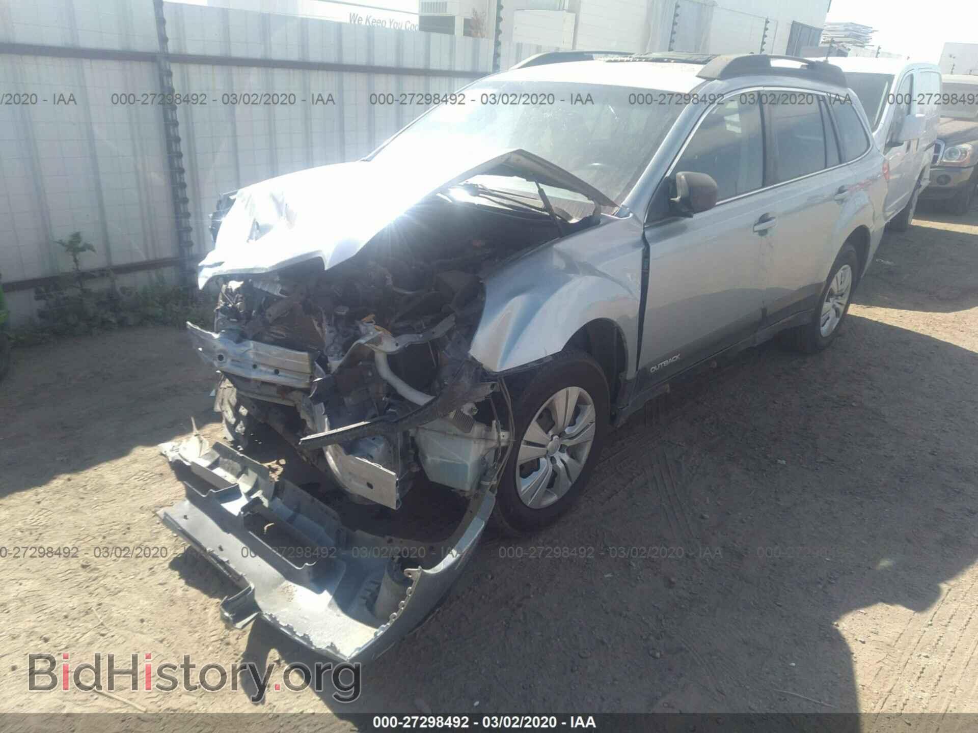 2013 SUBARU OUTBACK - VIN: 4S4BRBAC1D3259583 - Фото 2