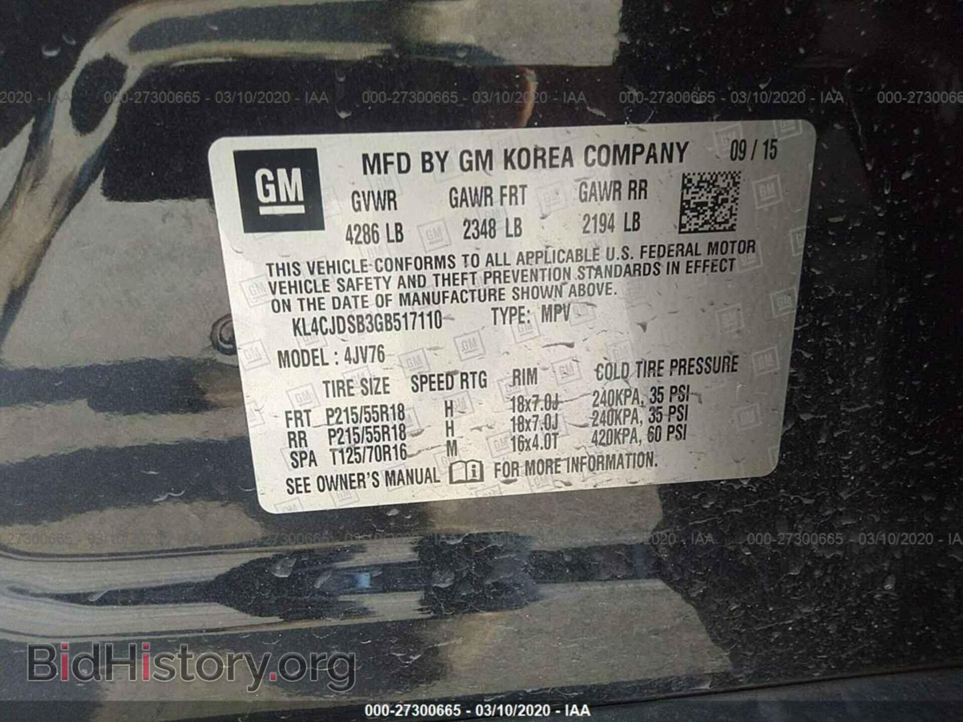 2016 BUICK ENCORE - VIN: KL4CJDSB3GB517110 - Photo 9
