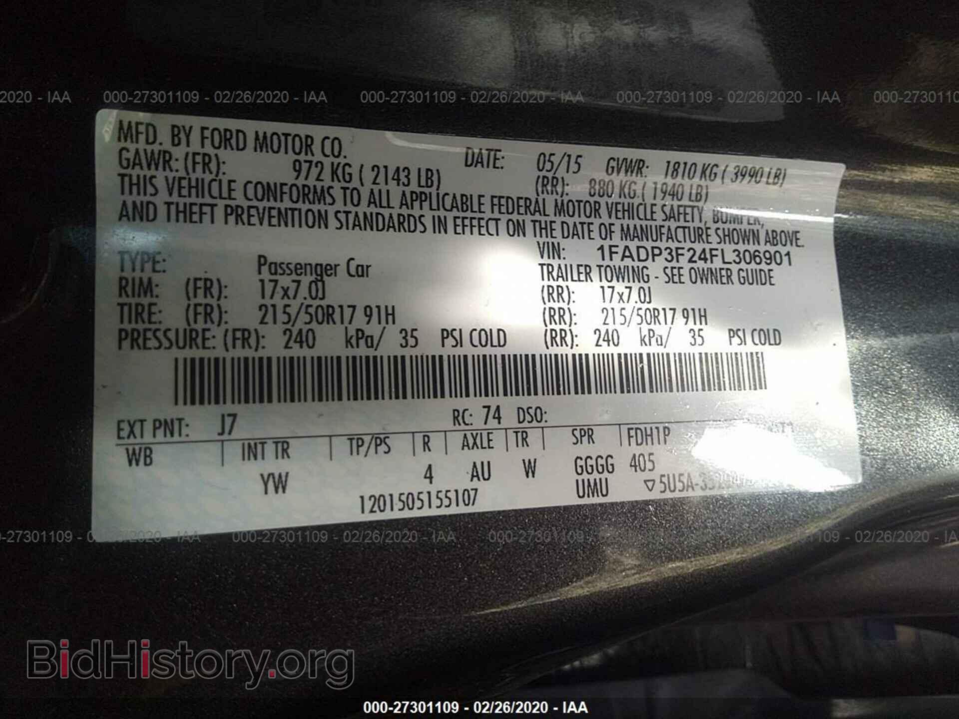 2015 FORD FOCUS - VIN: 1FADP3F24FL306901 - Photo 9