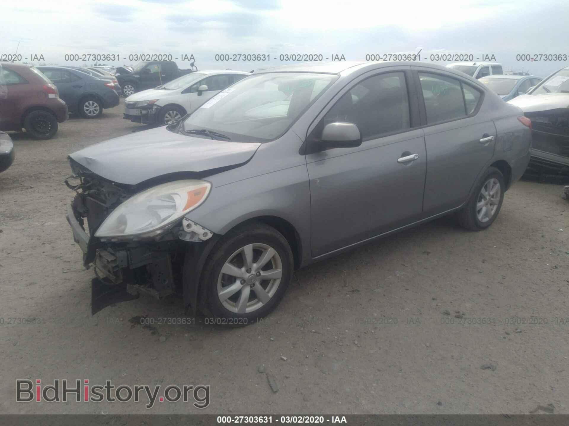 2012 NISSAN VERSA - VIN: 3N1CN7AP0CL803498 - Фото 2