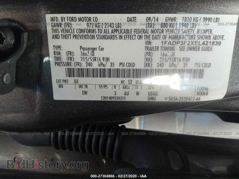 2014 Ford FOCUS (VIN 1FADP3F2XEL421839) — фото 9 из 11
