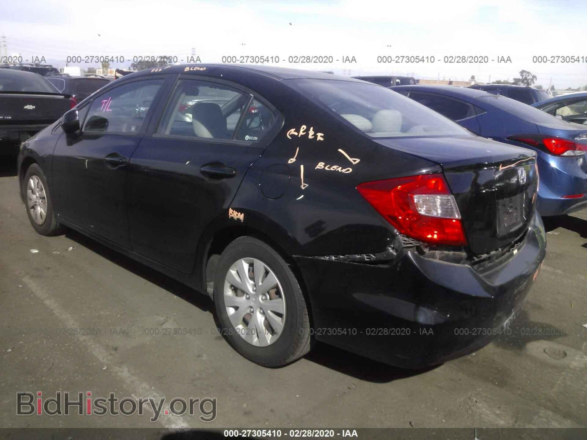 2012 HONDA CIVIC - VIN: 2HGFB2F52CH587340 - Photo 3