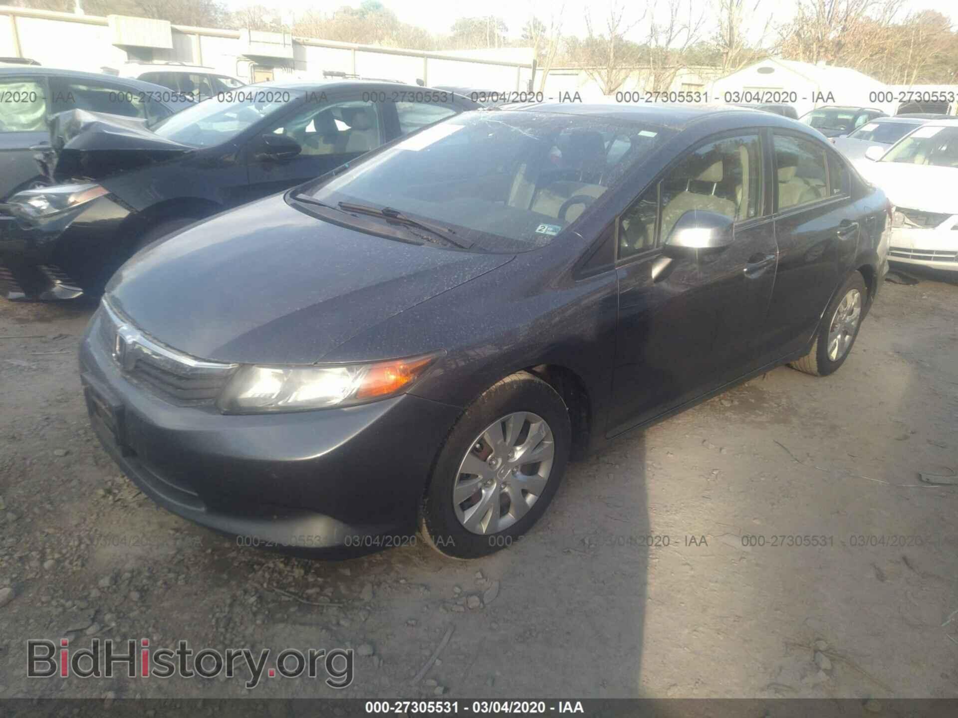 2012 HONDA CIVIC - VIN: 2HGFB2F51CH330783 - Фото 2