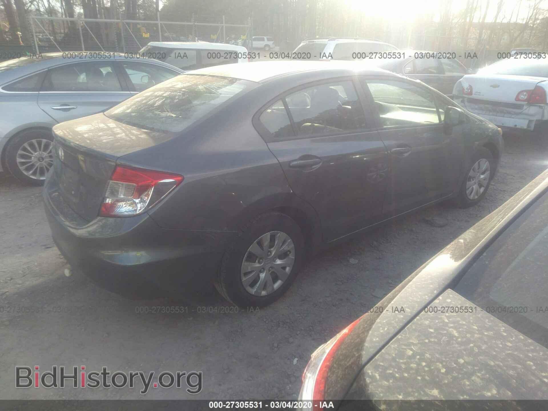 2012 HONDA CIVIC - VIN: 2HGFB2F51CH330783 - Фото 4