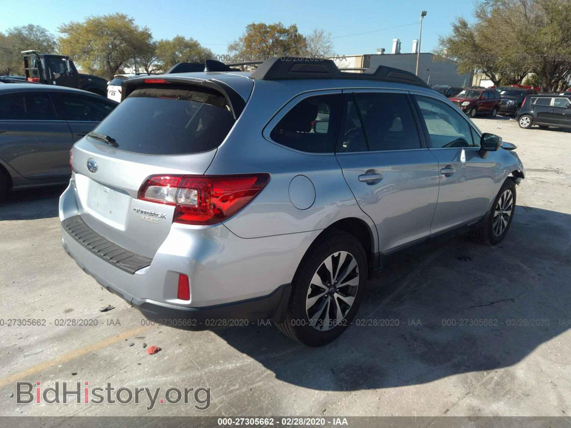 2016 SUBARU OUTBACK - VIN: 4S4BSANC0G3207620 - Фото 4