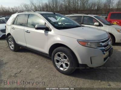 2011 Ford EDGE SEL, white — VIN 2FMDK3JC2BBB53532, IAAI