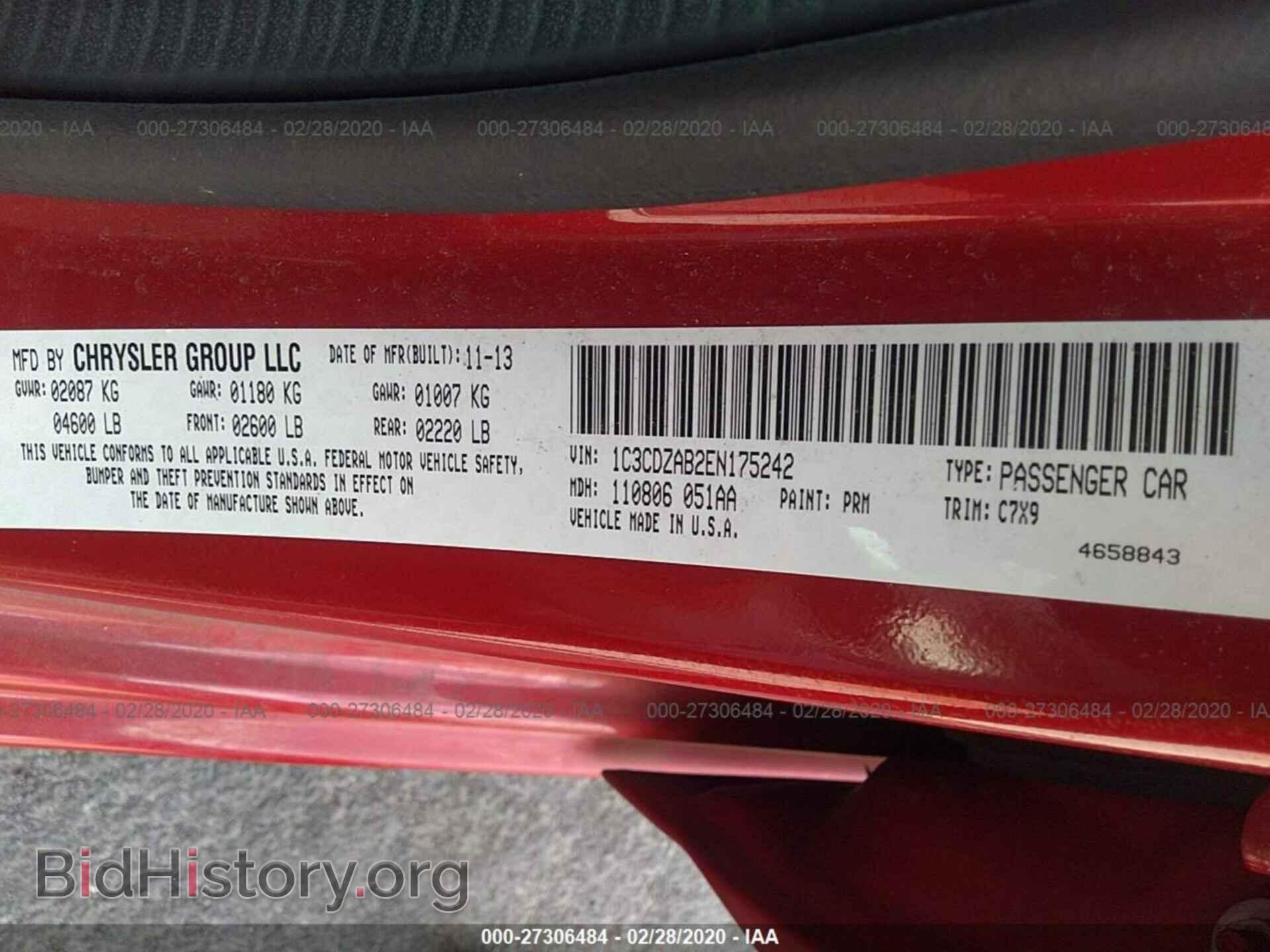 2014 DODGE AVENGER - VIN: 1C3CDZAB2EN175242 - Photo 9