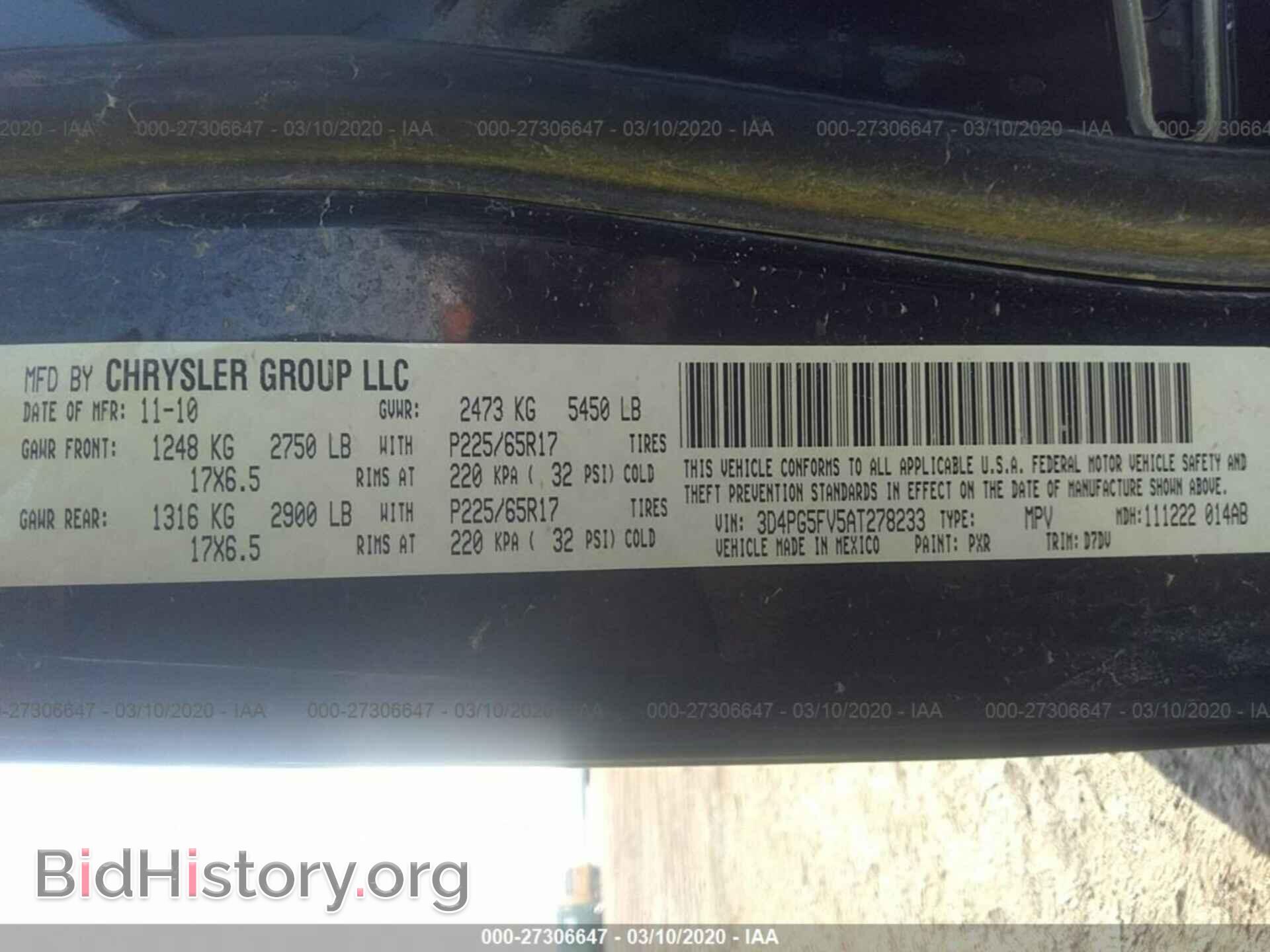 2010 DODGE JOURNEY - VIN: 3D4PG5FV5AT278233 - Фото 9