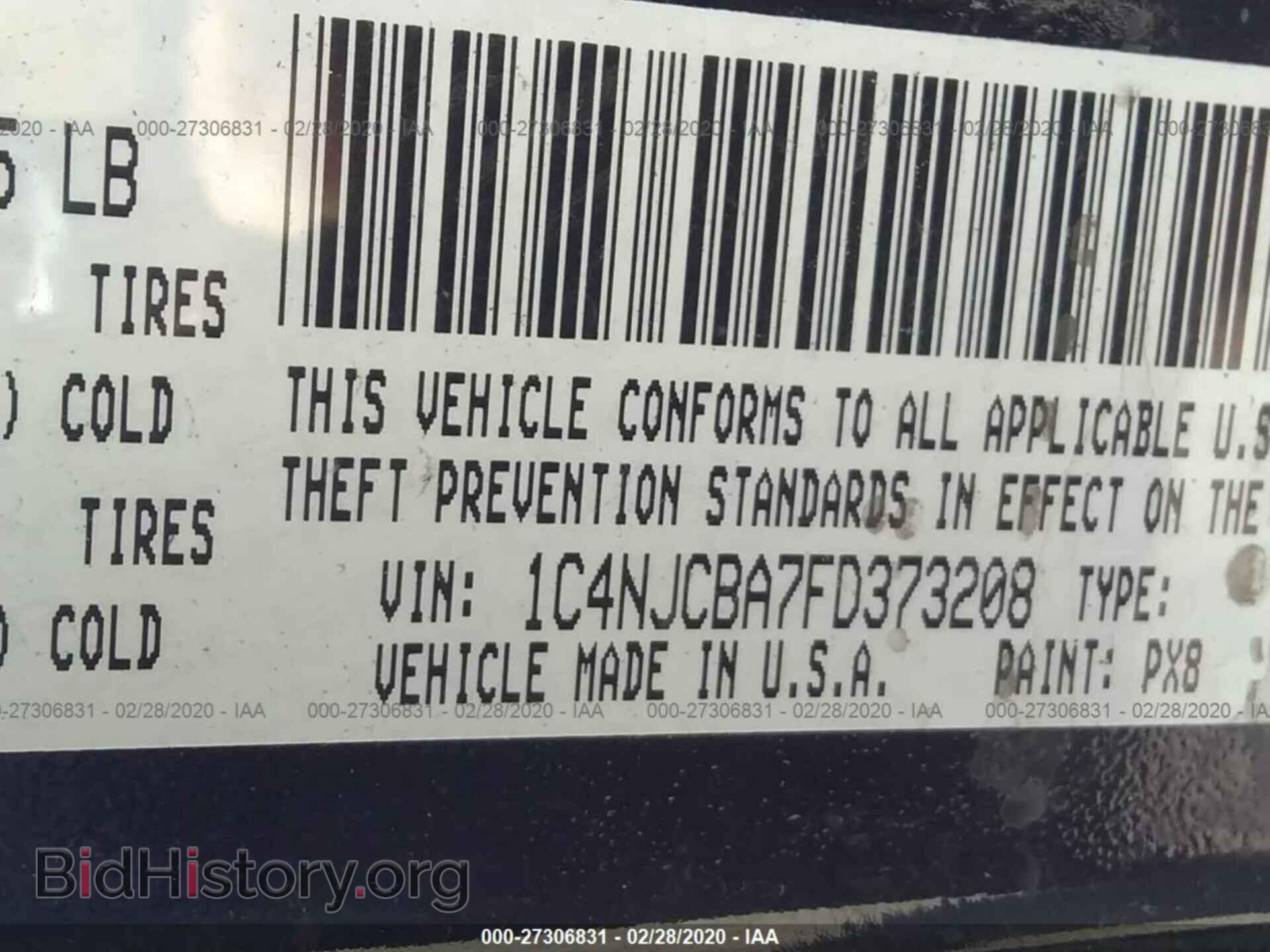 2015 JEEP COMPASS - VIN: 1C4NJCBA7FD373208 - Фото 9