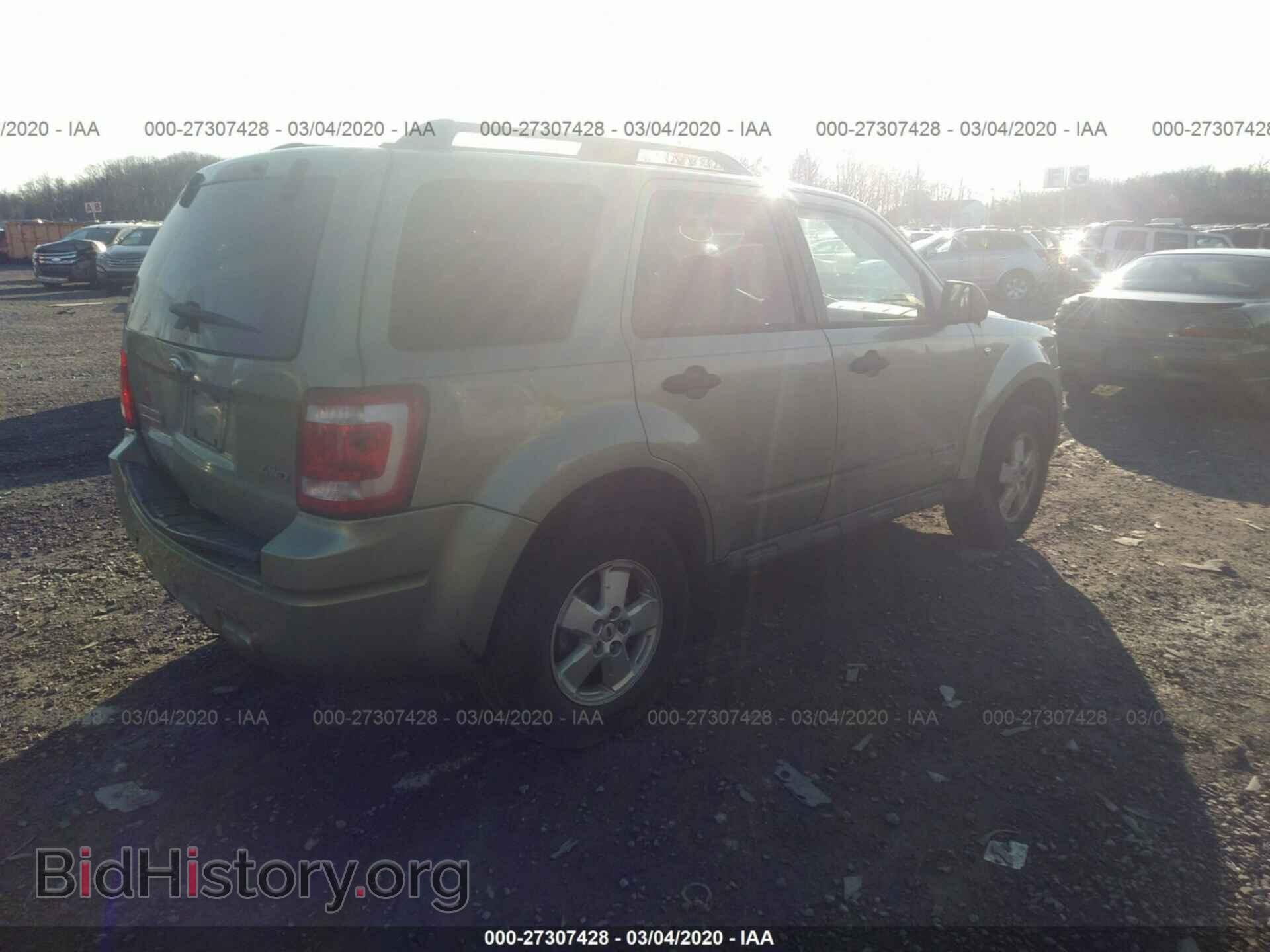 2008 FORD ESCAPE - VIN: 1FMCU93188KC67604 - Фото 4
