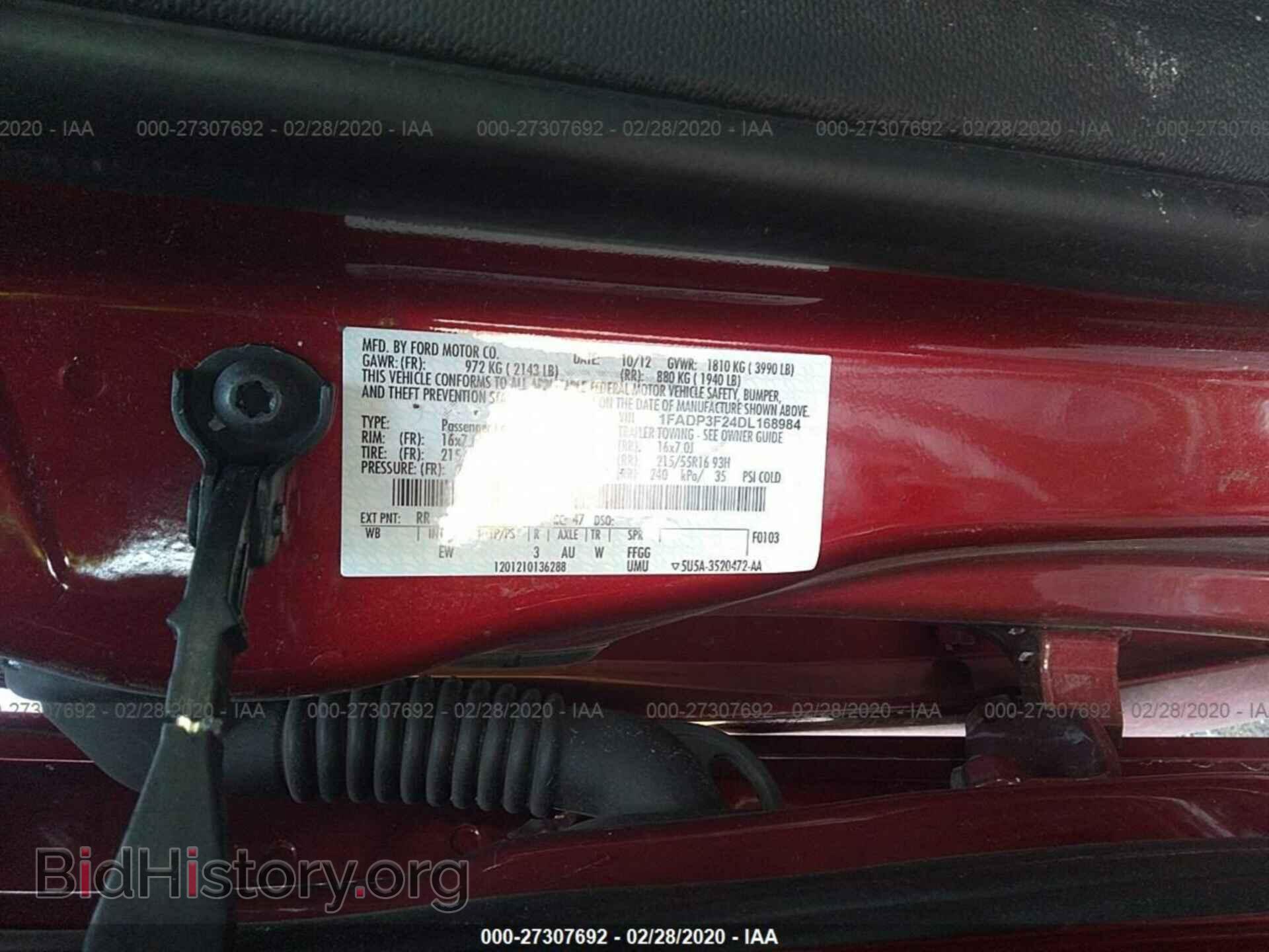 2013 FORD FOCUS - VIN: 1FADP3F24DL168984 - Photo 9