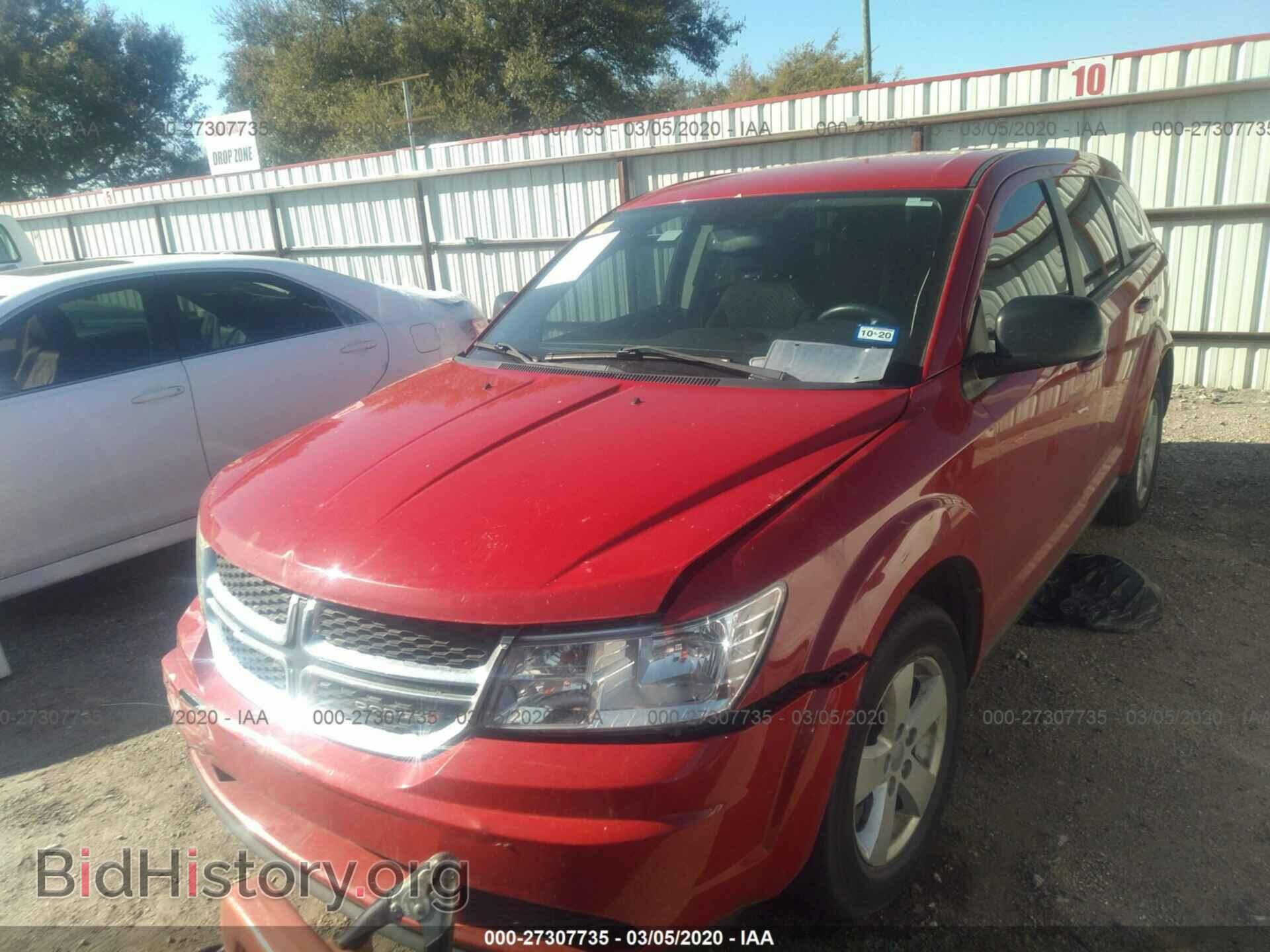 2013 DODGE JOURNEY - VIN: 3C4PDCAB2DT627814 - Фото 2