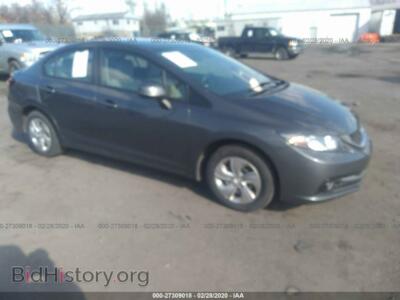2013 Honda CIVIC LX, серый — VIN 2HGFB2F53DH539511, IAAI